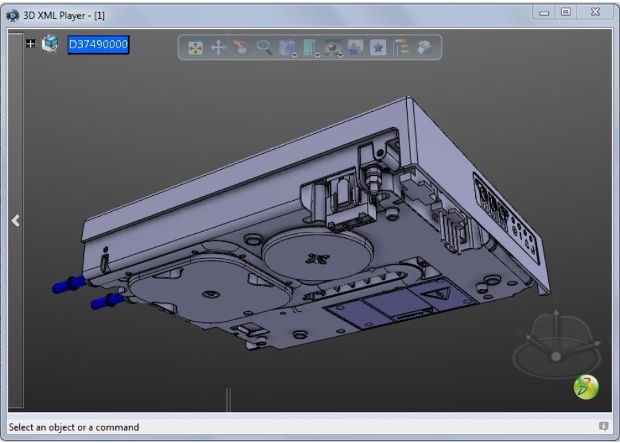 The underside of the water-cooled iXL 120 drive