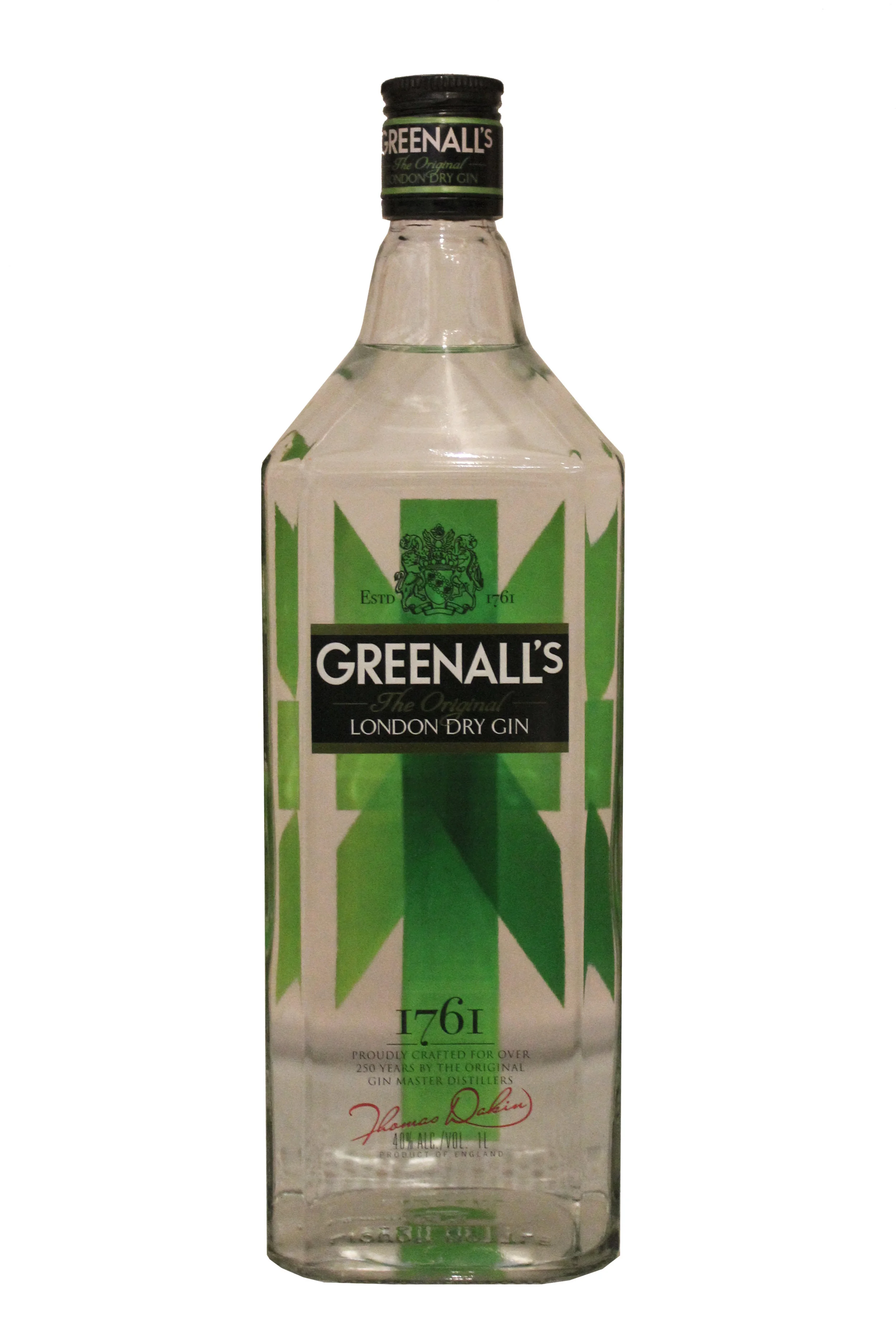 London Dry Gin Greenall's, England