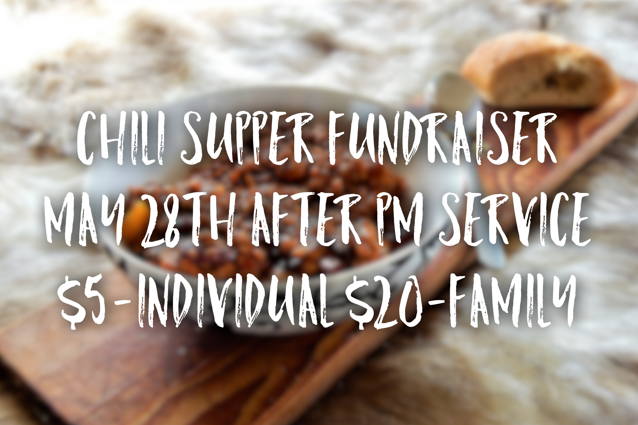 Chili Supper Fundraiser