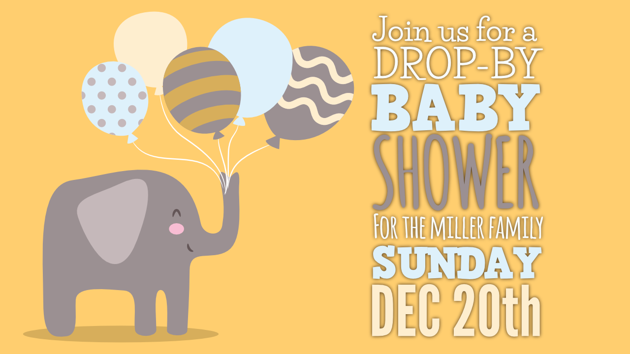 Drop-by Baby Shower