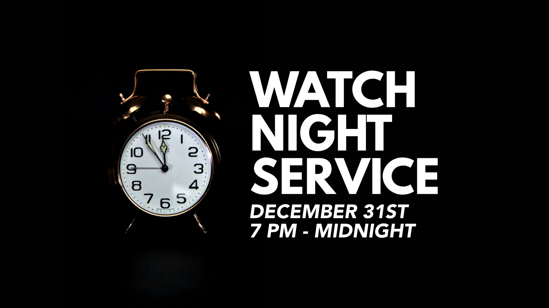 Watch Night Service