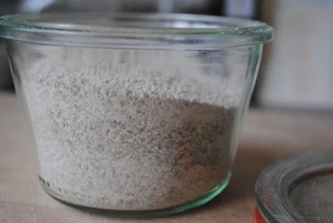 My freshly milled rye flour
