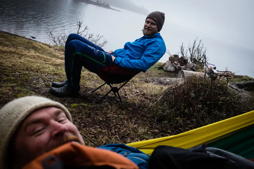 Natt 3: Camp er satt ved Store Sandungen.