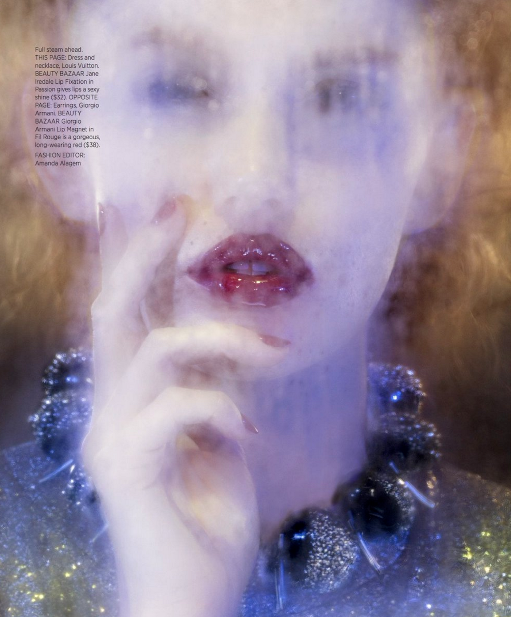 Photographed by: Marilyn Minter Hair
