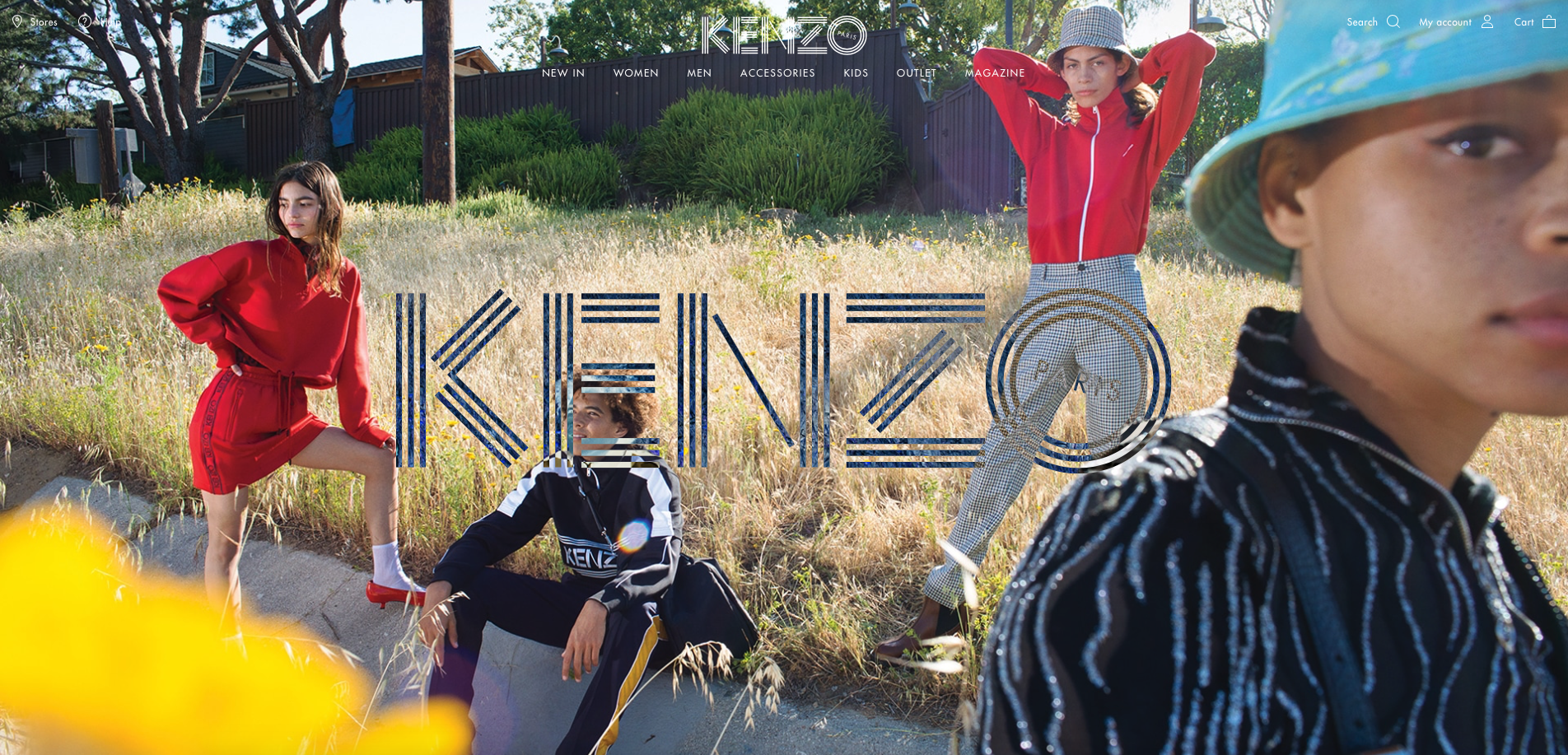 Kenzo F/W Campaign 2018 Hair & Makeup Photographed by: Robert Kulisek