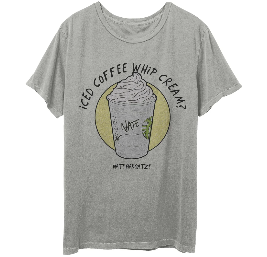 Iced Coffee tee for Nate Bargatze