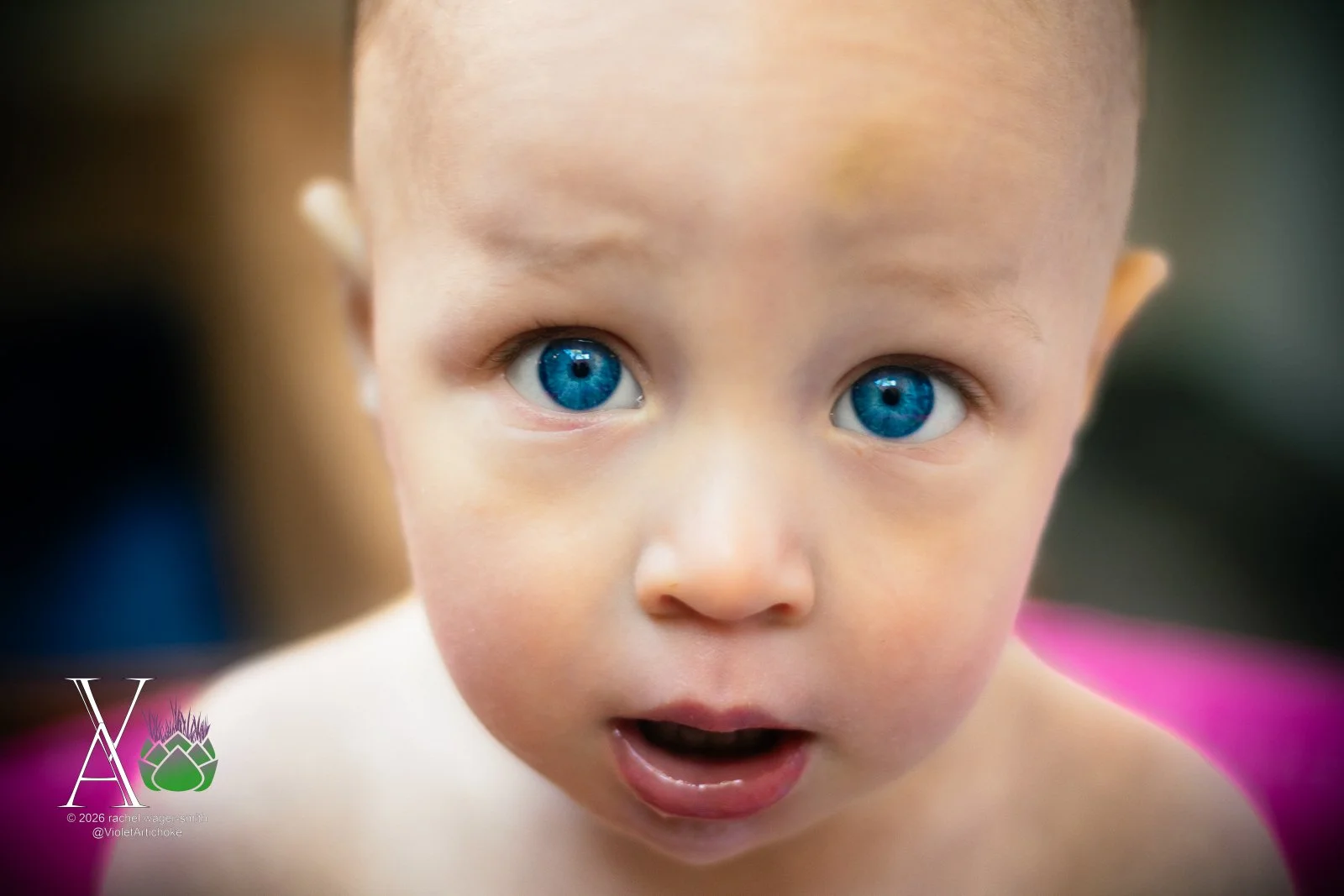 Close Up of Blue-Eyed Baby