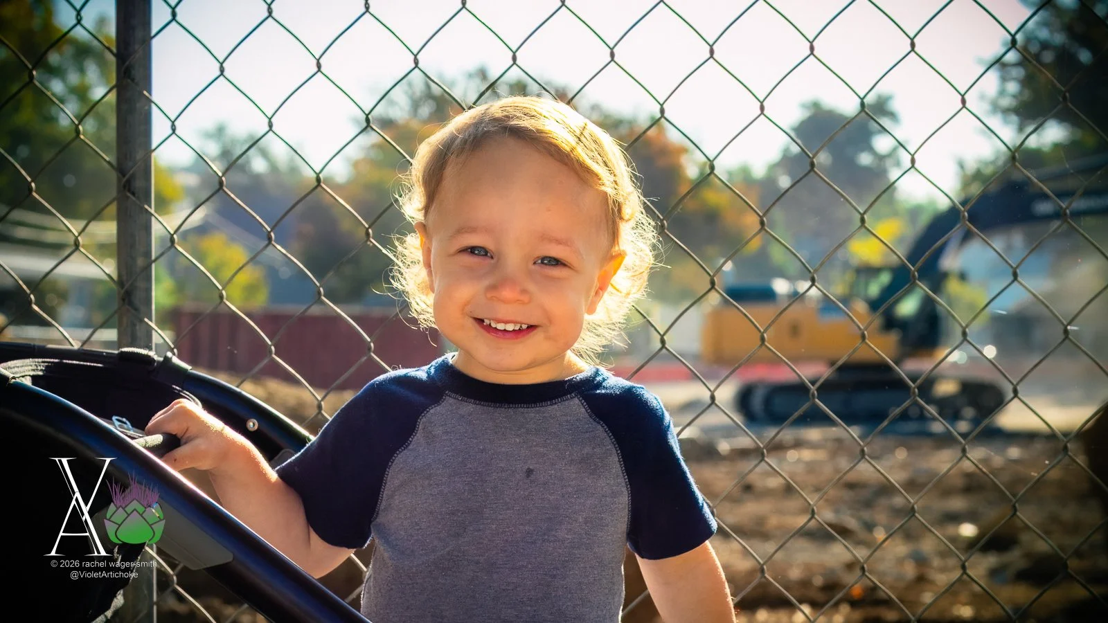 Young Boy at Construction Site