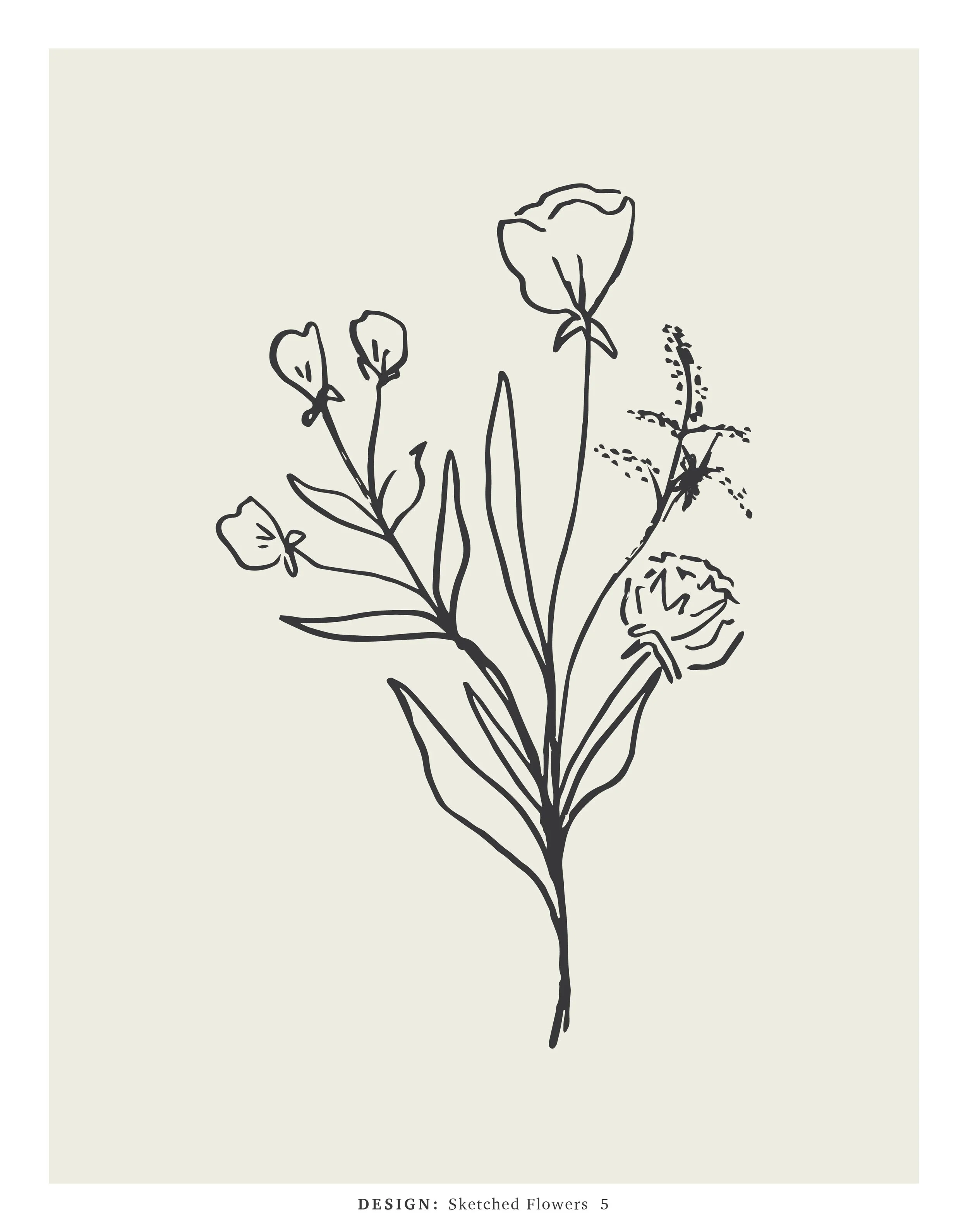 Sketched Flower 6