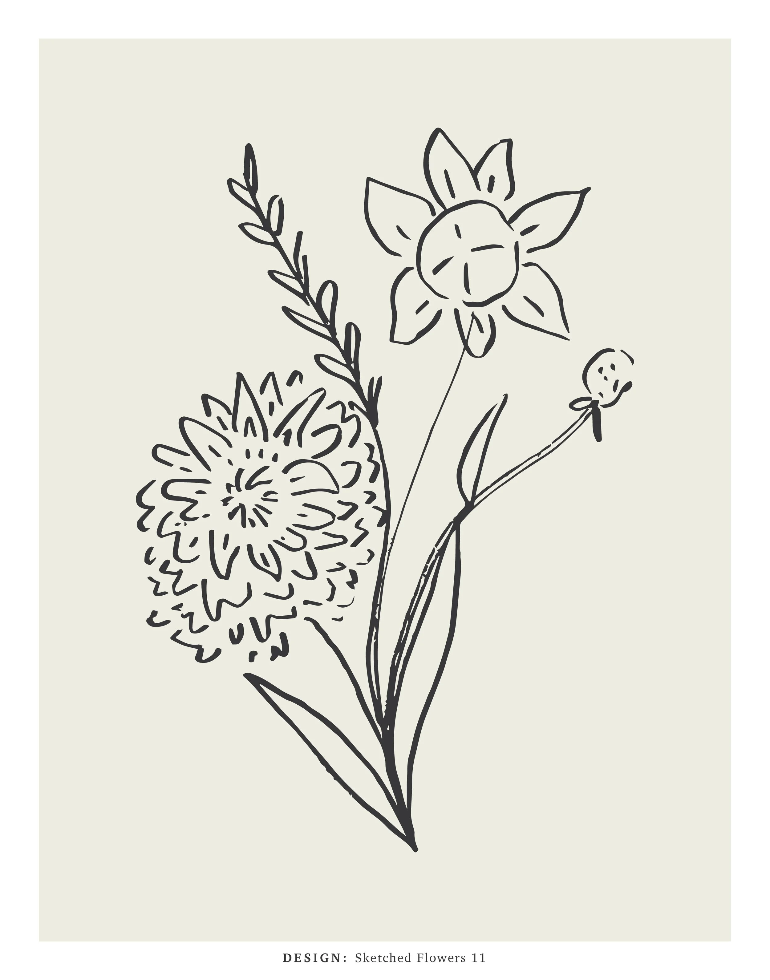 Sketched Flower 12