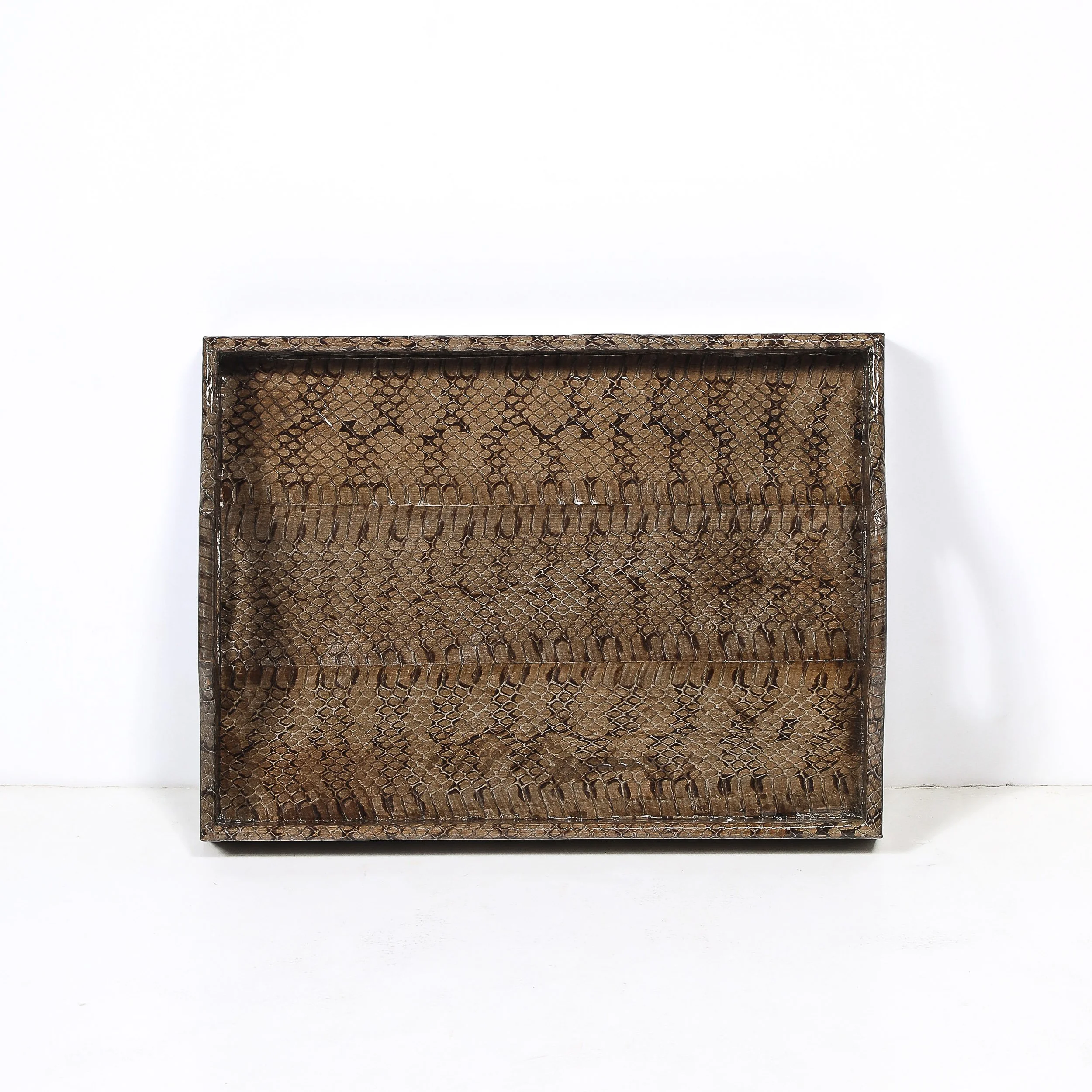 Mid-Century Modernist Python Skin Tray by Karl Springer - High Style Deco 1.jpg