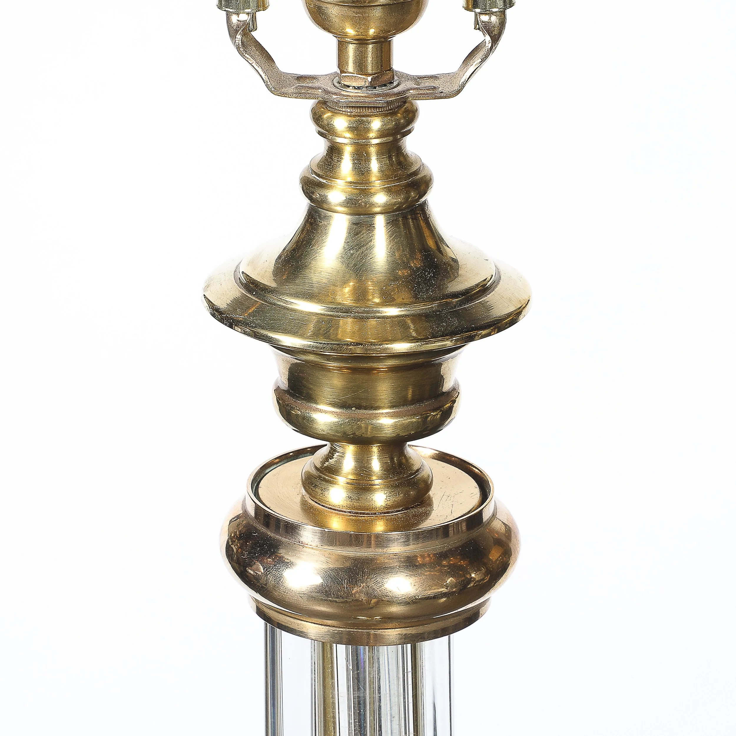 Art Deco Fluted Glass & Brass Floor Lamp - High Style Deco 4.jpg