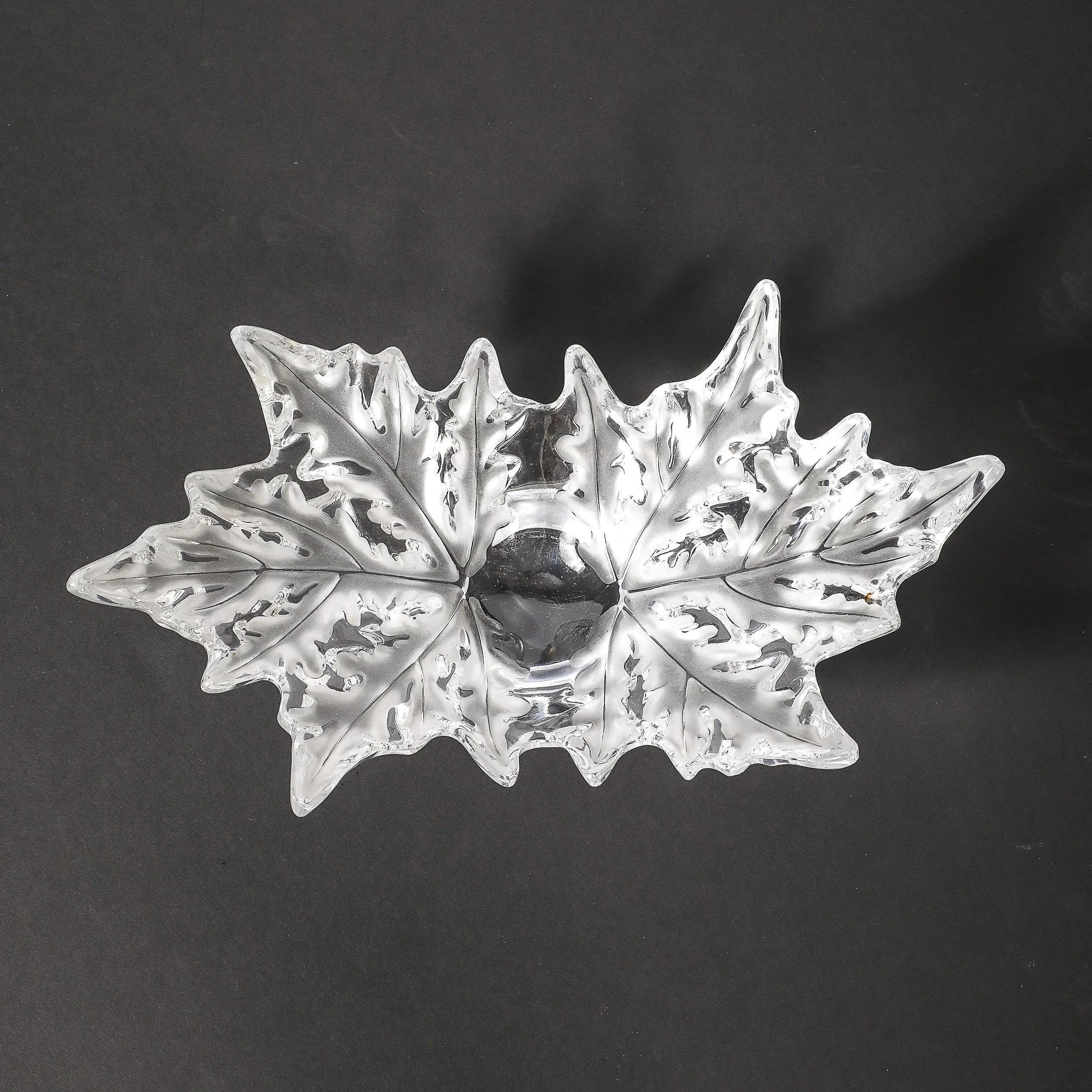 Mid-Century Modernist Crystal "Champs Élysées" Centerpiece Bowl signed Lalique - High Style Deco 13.jpg