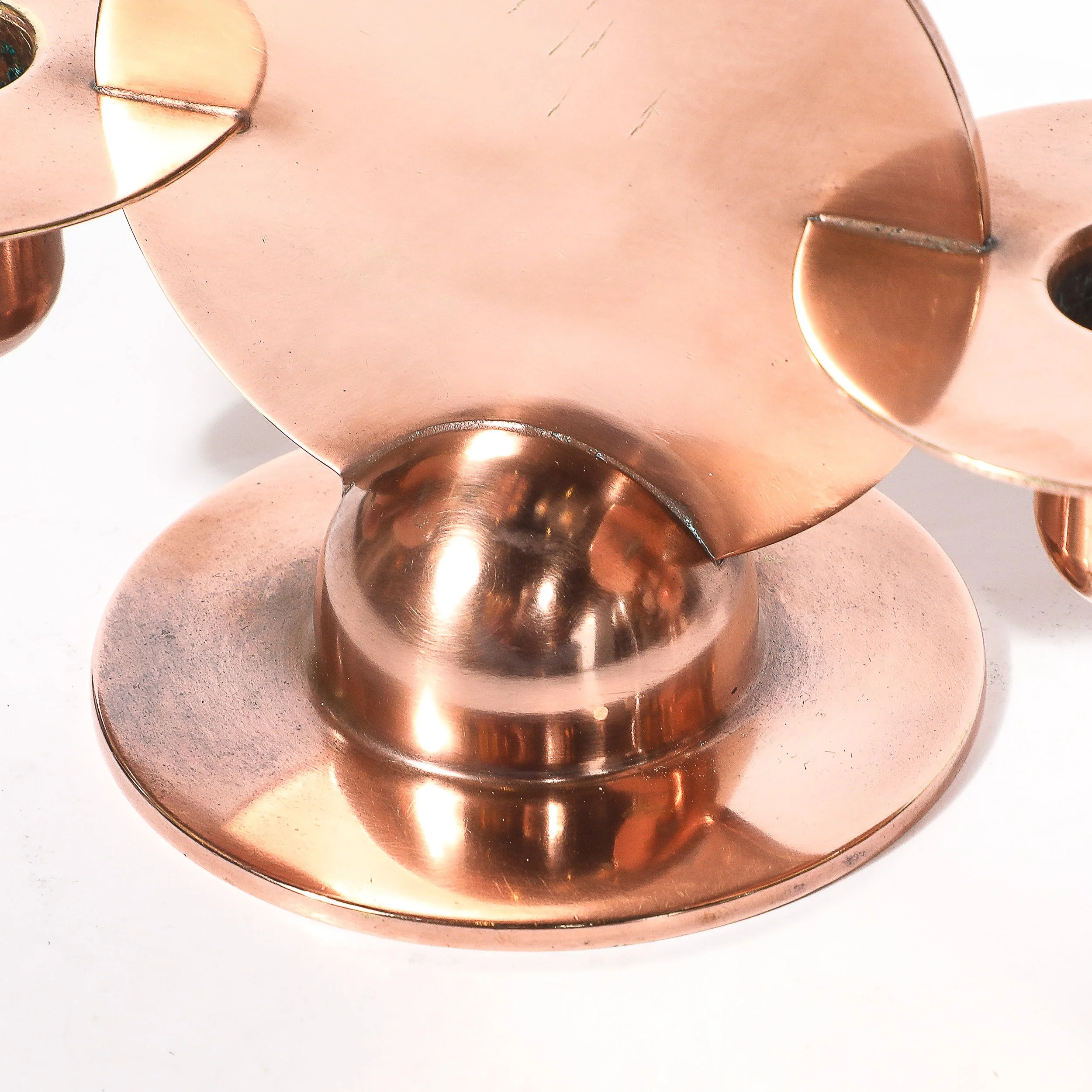 Pair of Art Deco Copper Candlestick Holders by Walter von Nessen signed Chase - High Style Deco 8.jpg