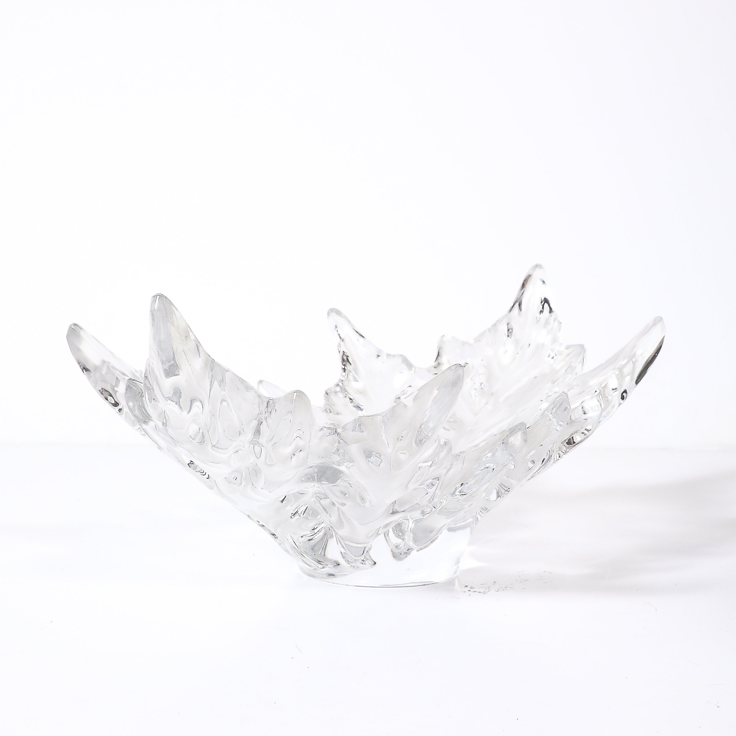 Mid-Century Modernist Crystal "Champs Élysées" Centerpiece Bowl signed Lalique - High Style Deco 10.jpg