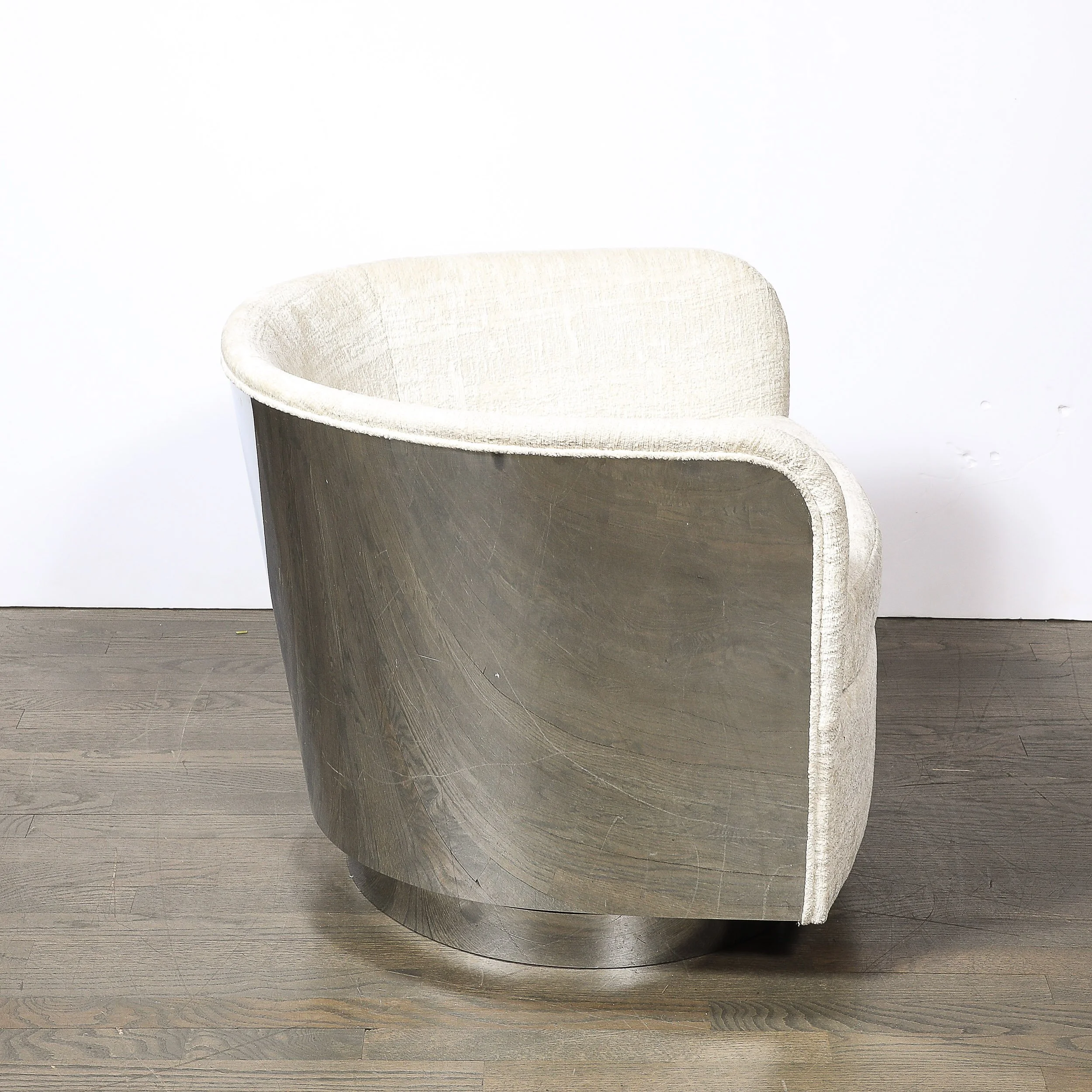 Mid-Century Modernist Chrome & Upholstered Swivel Club Chair by Milo Baughman - High Style Deco 9.jpg
