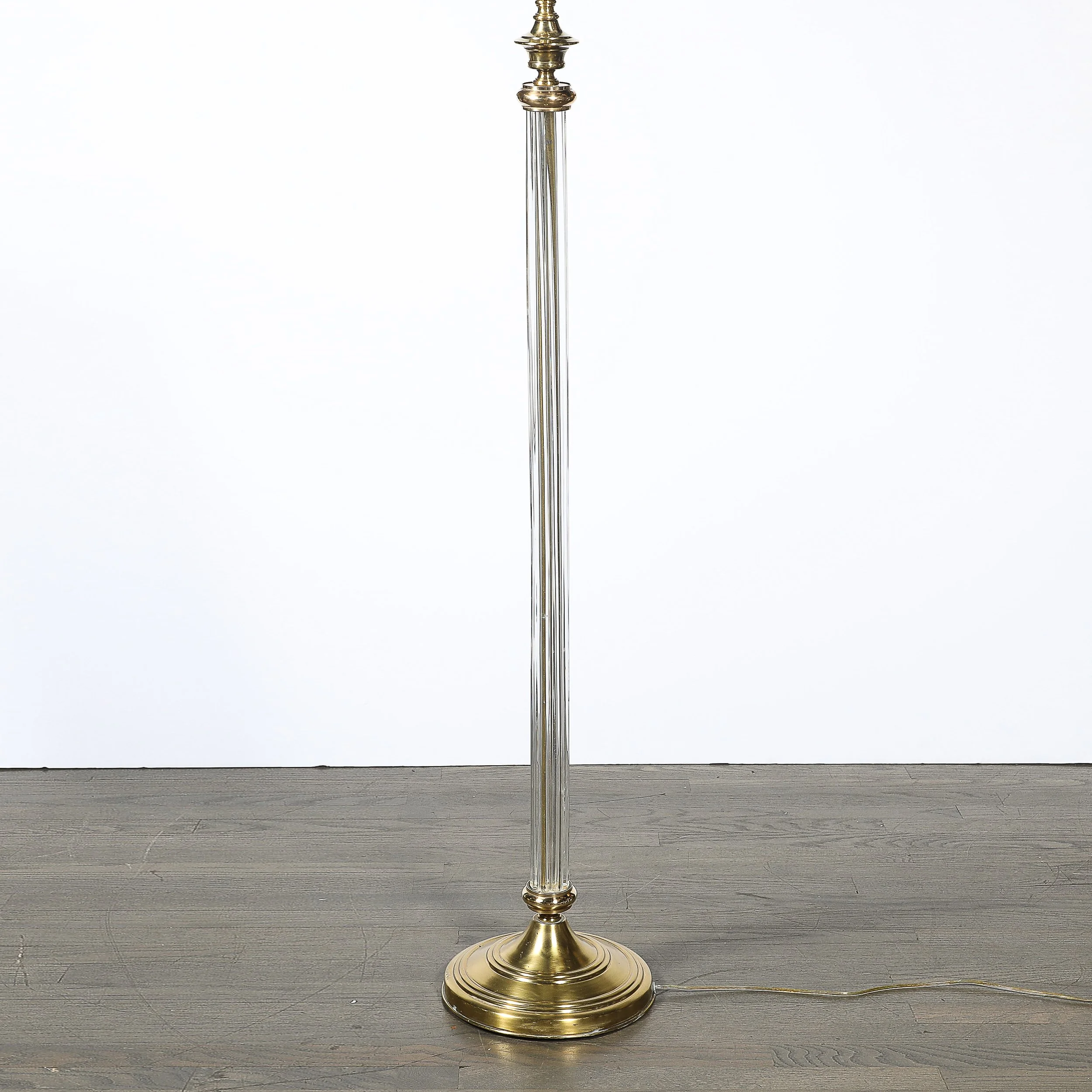 Art Deco Fluted Glass & Brass Floor Lamp - High Style Deco 10.jpg