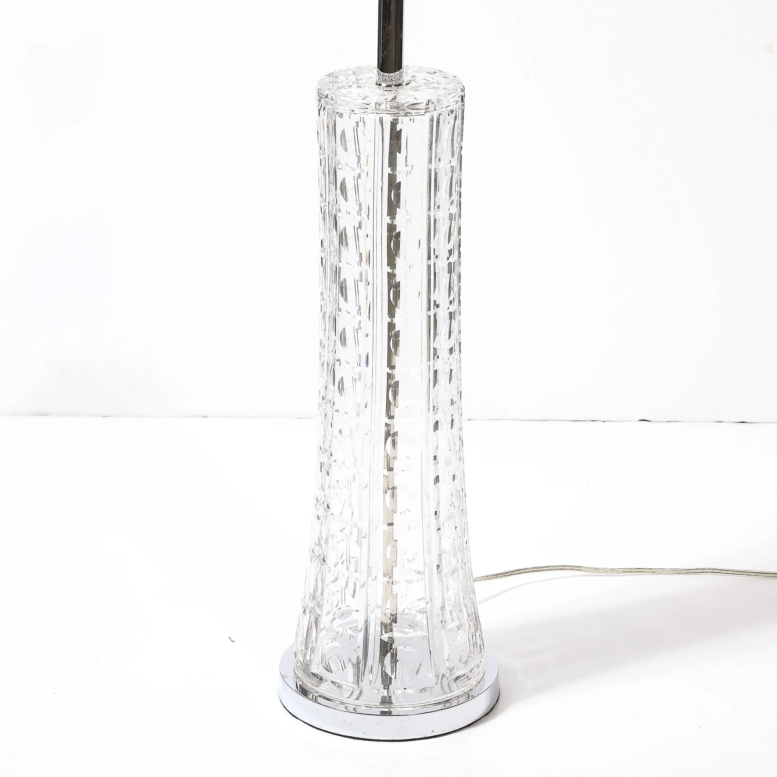 Mid Century Modernist Cut Crystal Table Lamps On Nickel Bases - High Style Deco 7.jpg