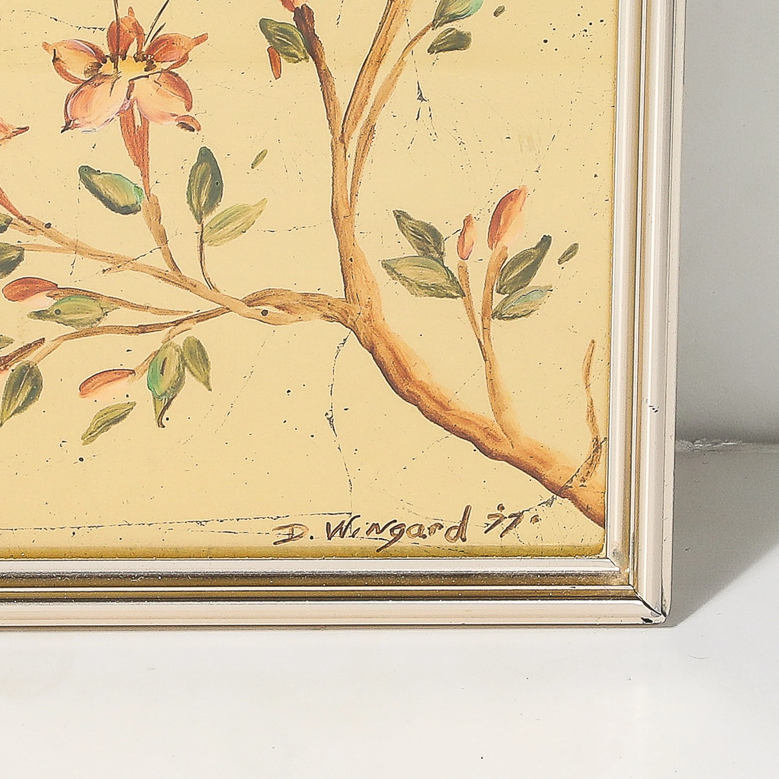 Mid-Century Gilt Eglomise w: Brass Border Mirror signed D Wingard for Labarge - High Style Deco 9.jpg