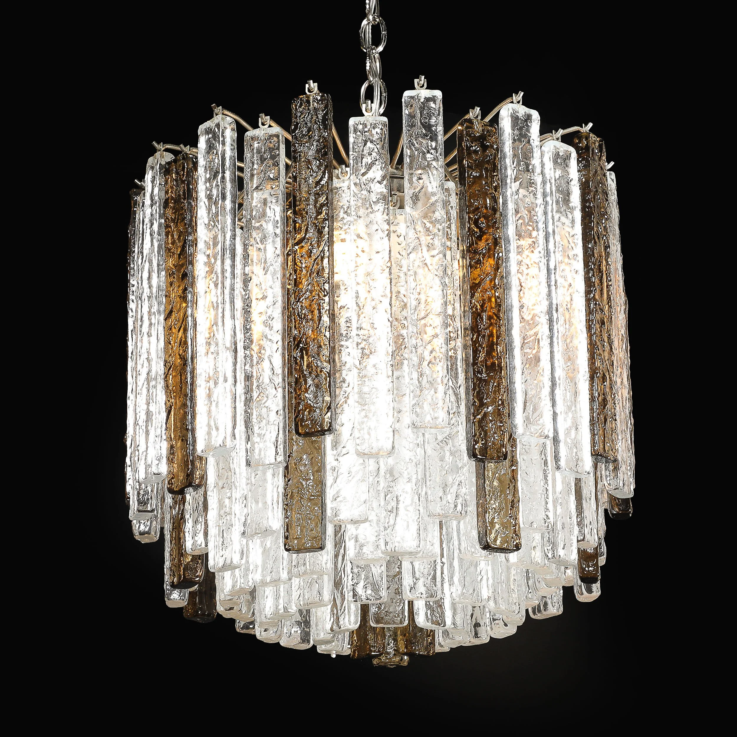 Pair of Mid-Century Modernist Hand-Blown Mottled Murano Glass Pendants by Venini - High Style Deco 29.jpg