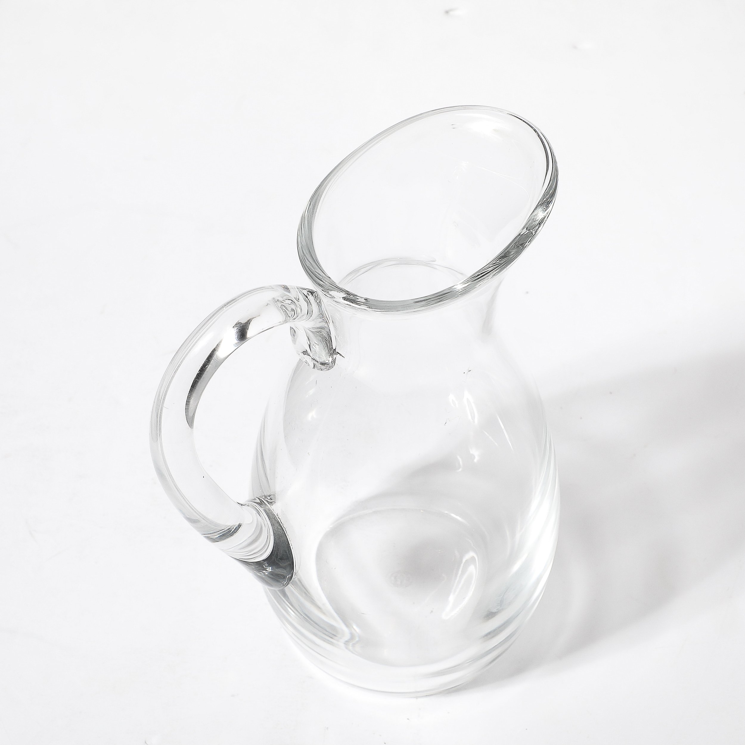 Mid-Century Modernist Transparent Crystal Pitcher Signed Baccarat - High Style Deco 8.jpg