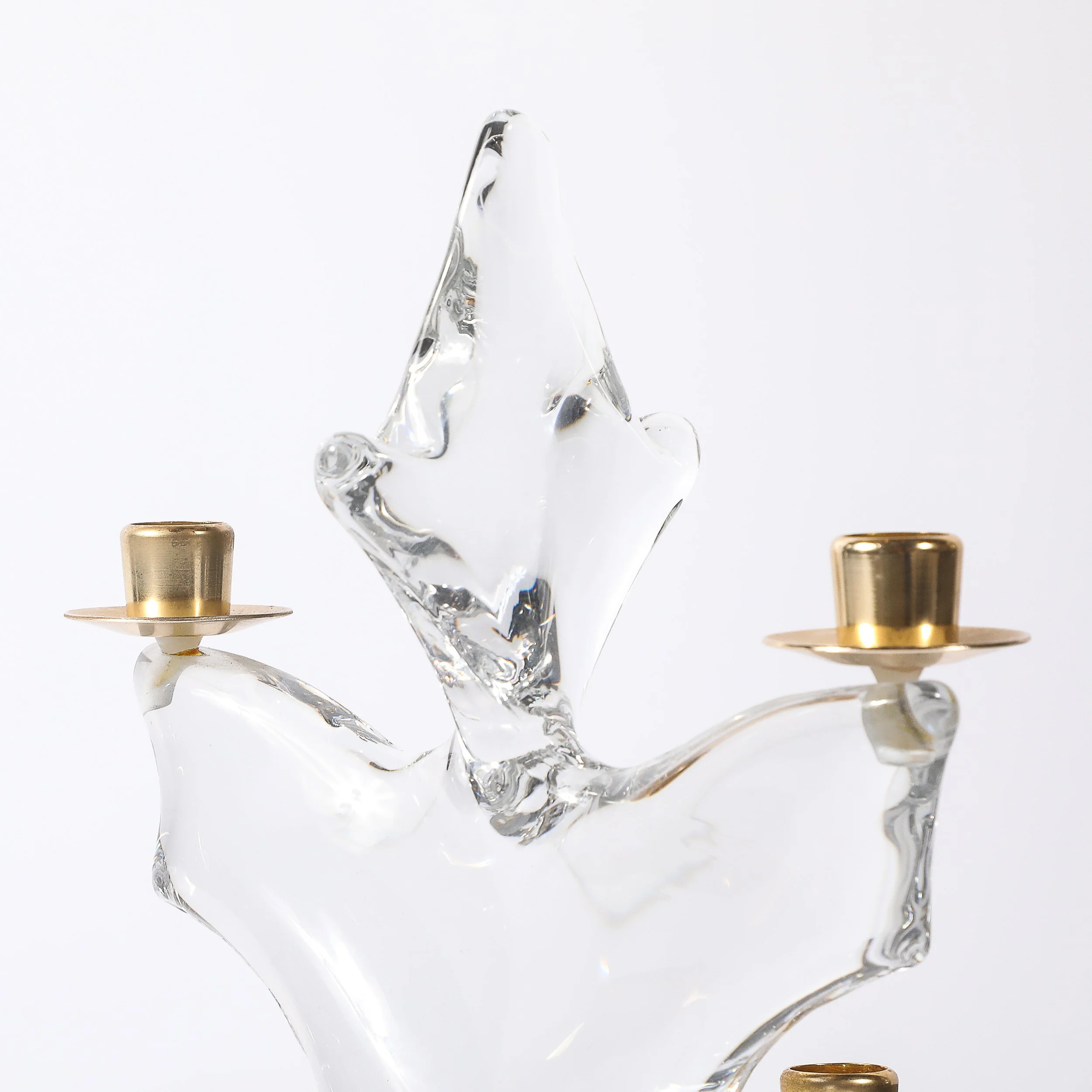 Pair of Mid-Century Crystal & Brass Candlestick Holders signed Schneider - High Style Deco 3.jpg