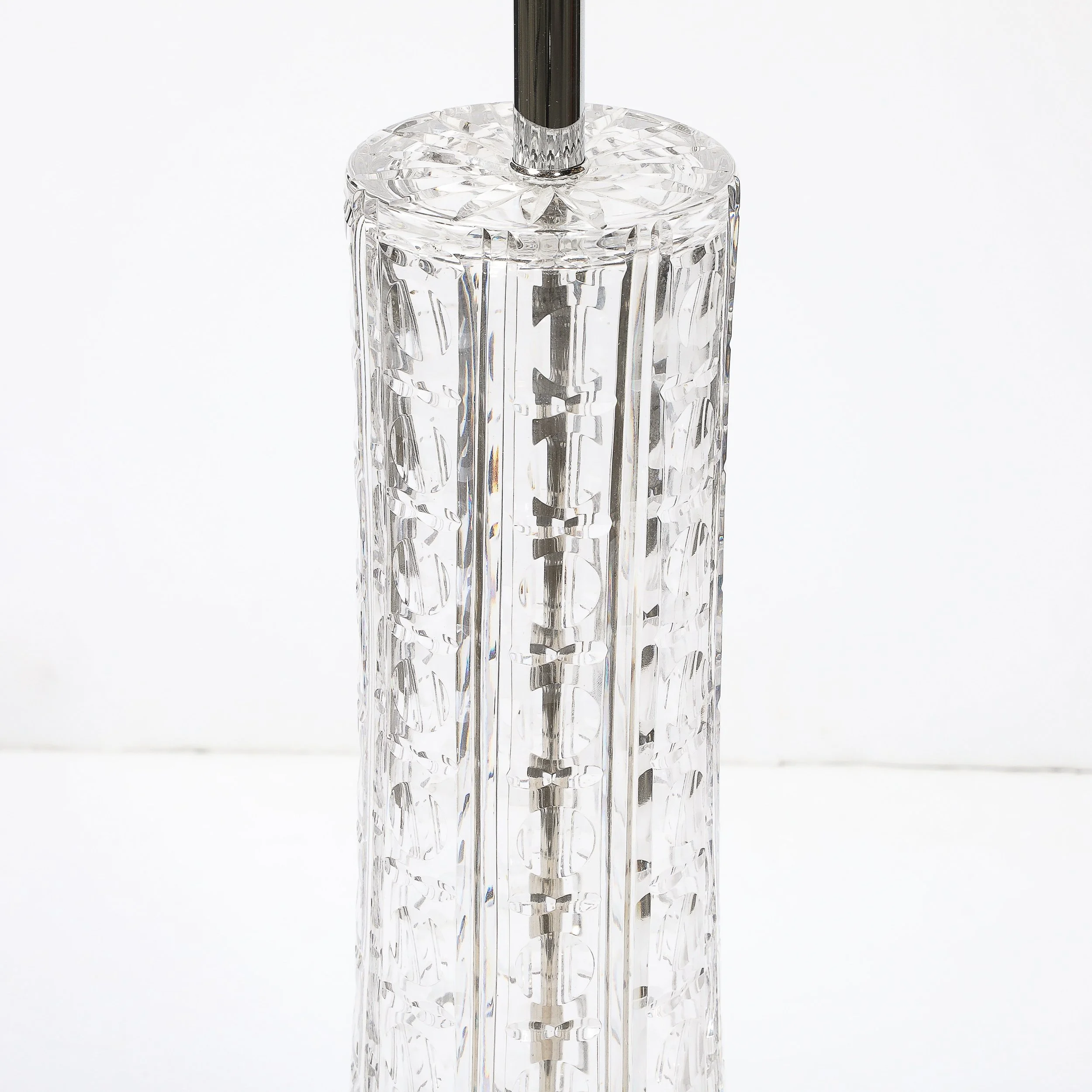 Mid Century Modernist Cut Crystal Table Lamps On Nickel Bases - High Style Deco 15.jpg
