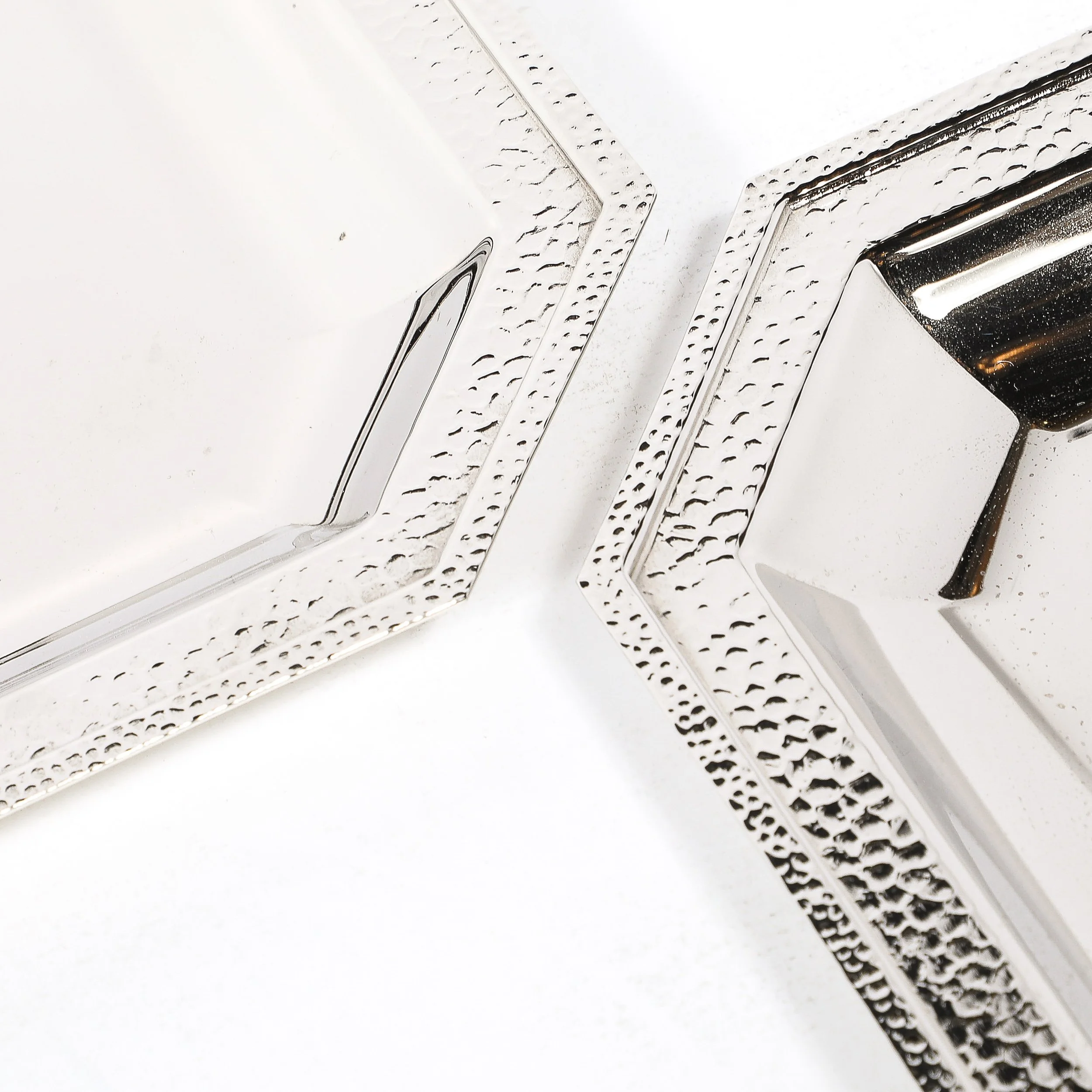 Set of Three Reed and Barton Silver Plate Trays with Hand-Hammered Detailing - High Style Deco 2.jpg