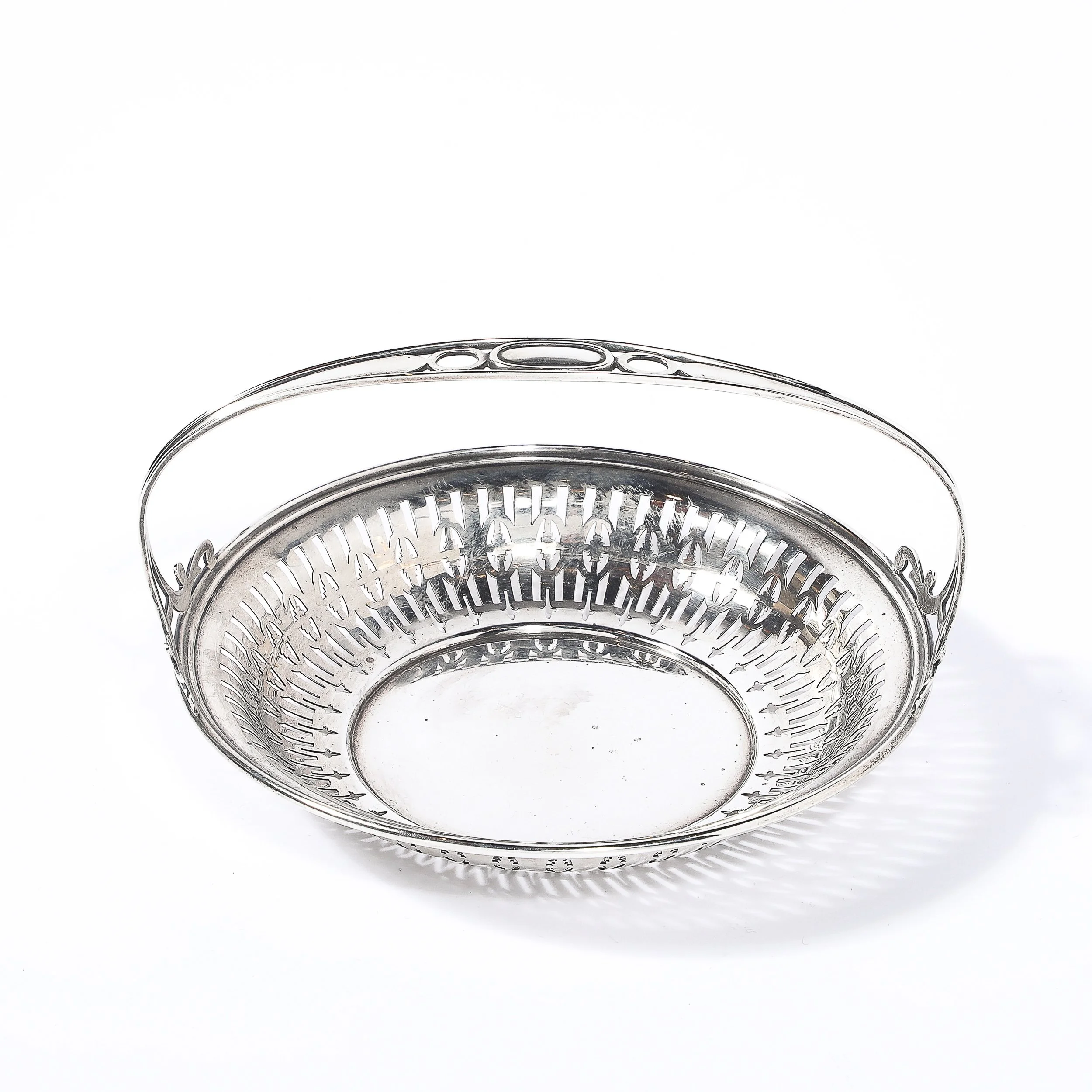 Art Deco Sterling Silver Basket w: Cutout Detailing & Handle signed J E Caldwell - High Style Deco 5.jpg