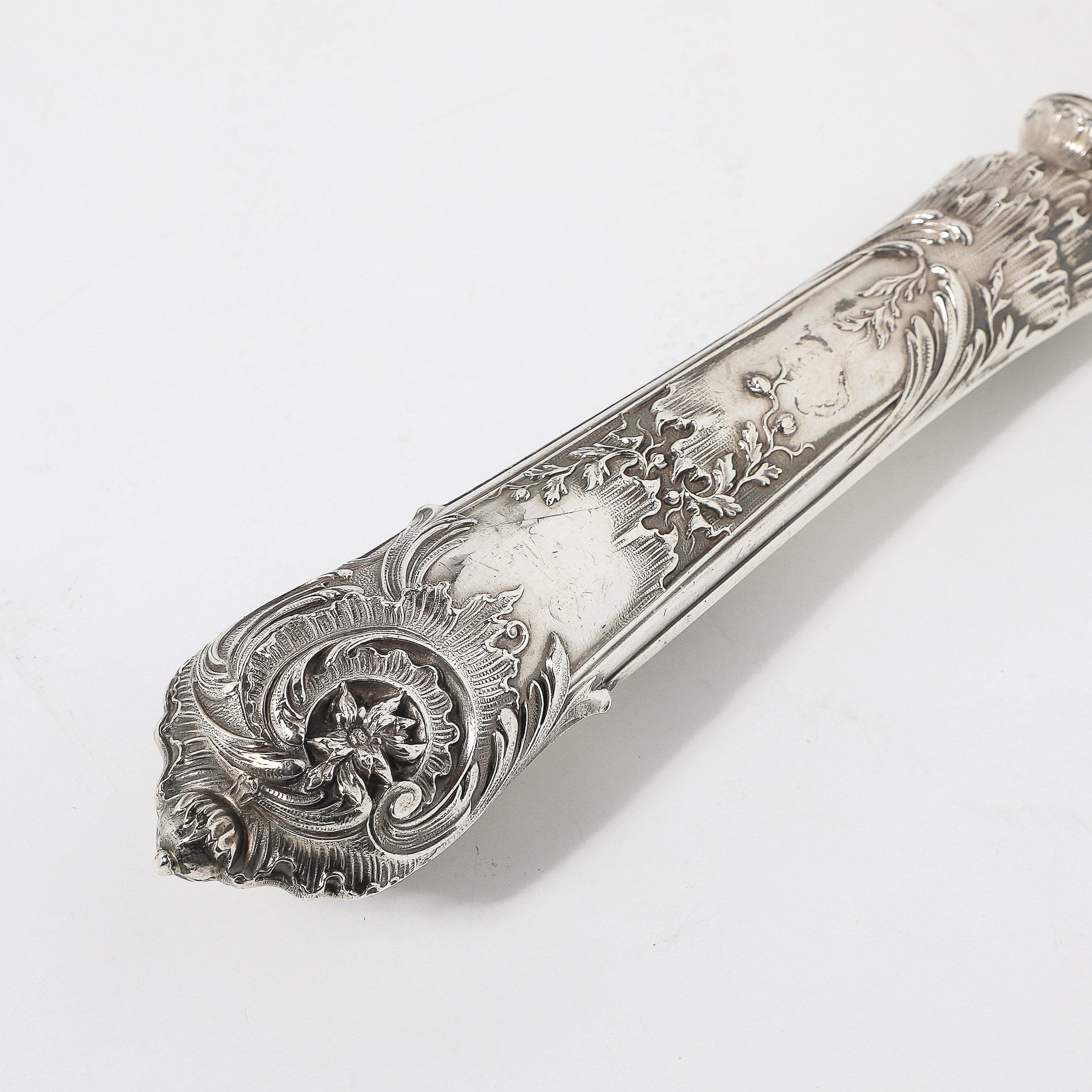 Sterling Silver Server with Ornate Chased Detailing Stamped Delheid Fréres - High Style Deco 12.jpg