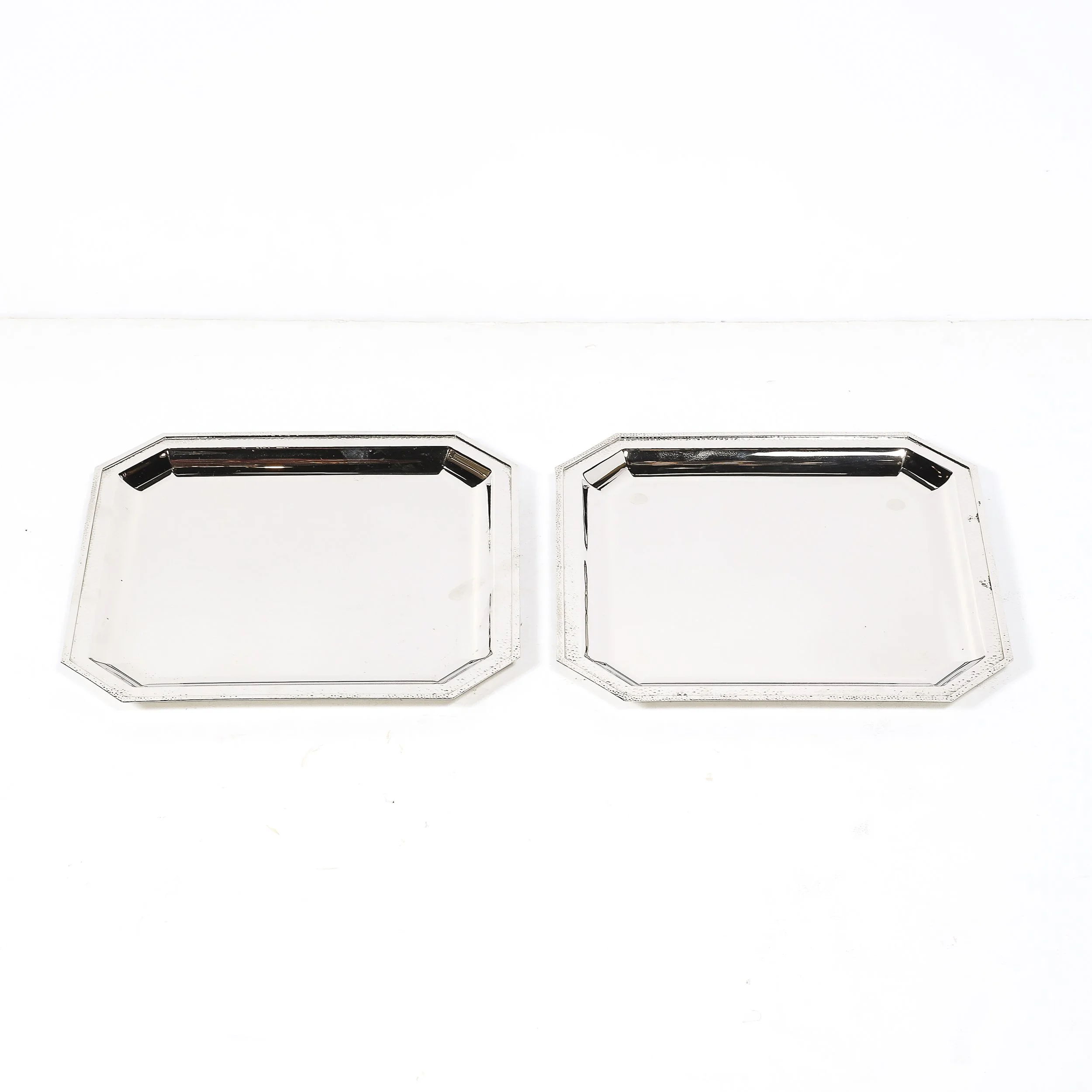 Set of Three Reed and Barton Silver Plate Trays with Hand-Hammered Detailing - High Style Deco 17.jpg