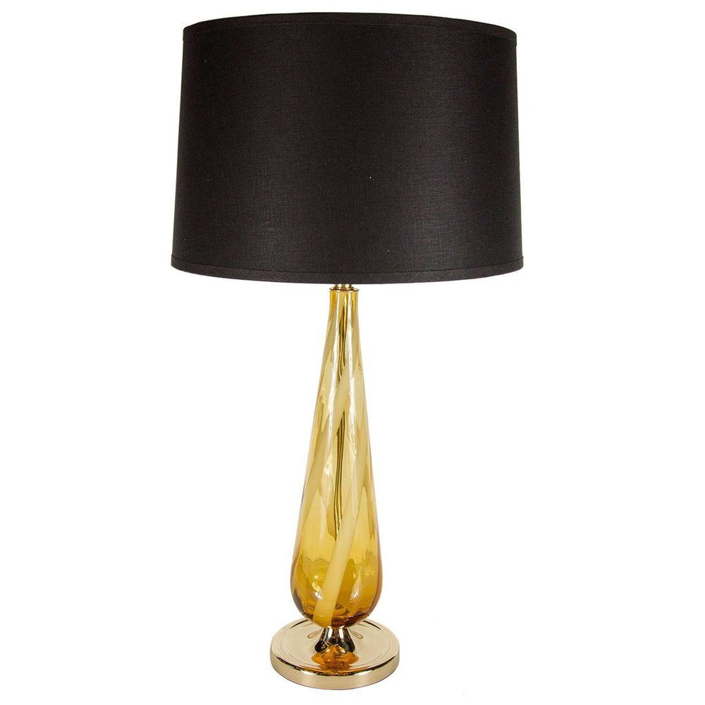 Sophisticated Mid Century Modern Murano, Glass Teardrop Floor Lamp