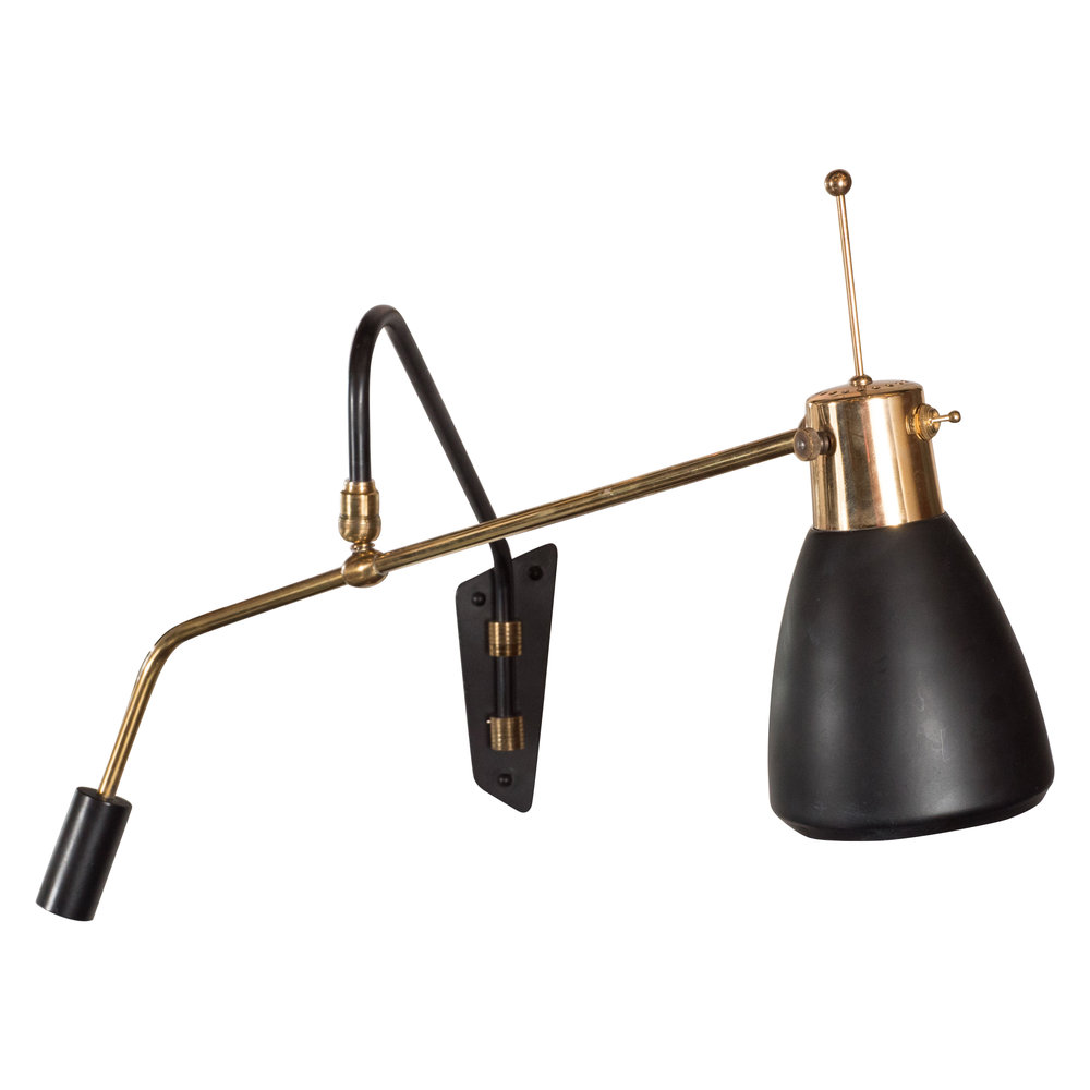 Italian Mid Century Modern Swing Arm, Modern Swing Arm Lamp