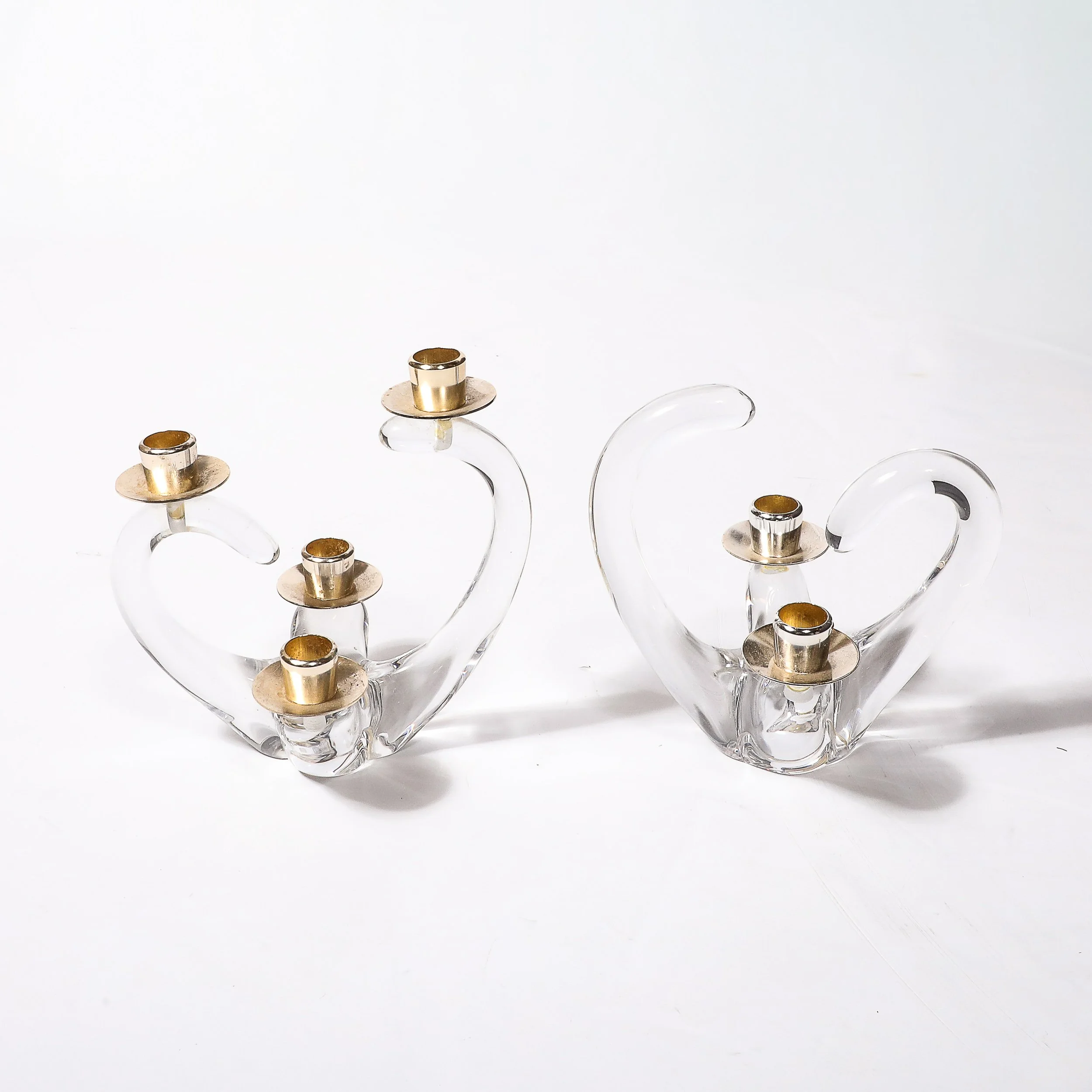 Pair of Mid-Century Amorphic Candelabra in Crystal and Brass Signed Schnieder - High Style Deco 1.jpg