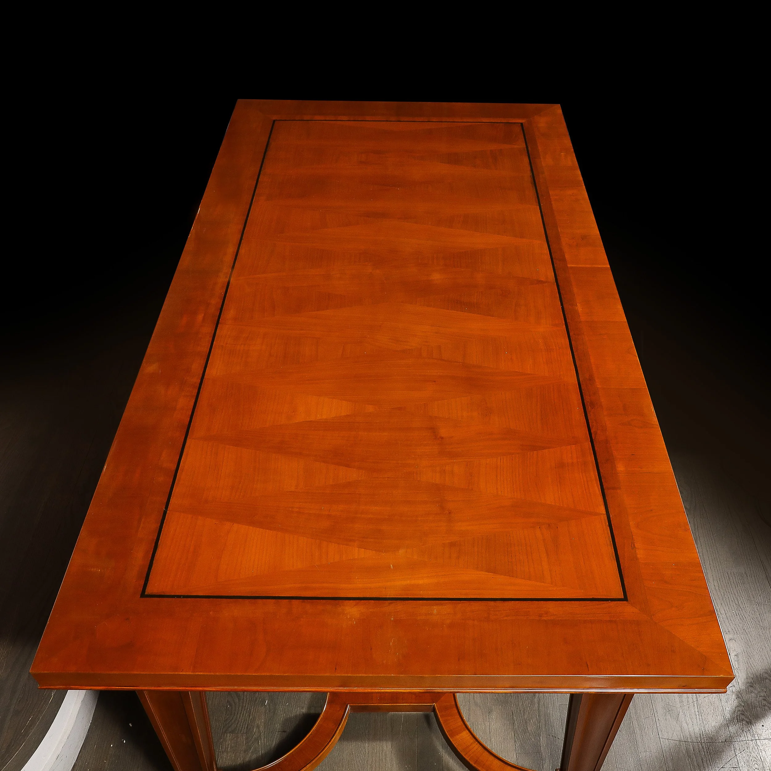Art Deco Directoire Style Book-Matched Walnut Dining Table from L'Art De Vivre - High Style Deco 17.jpg