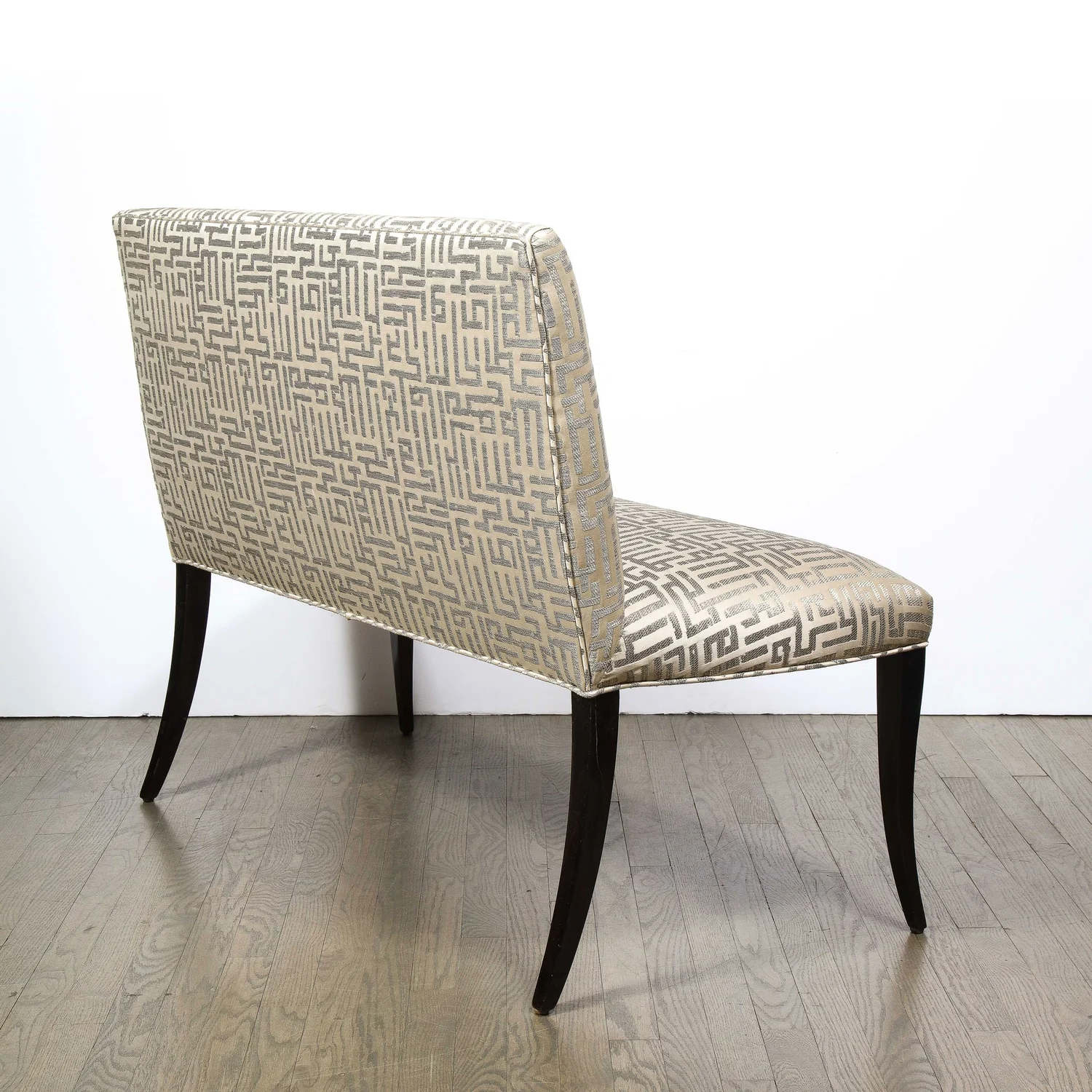 Mid-Century Modern Bench with Saber Style Legs 'American, circa