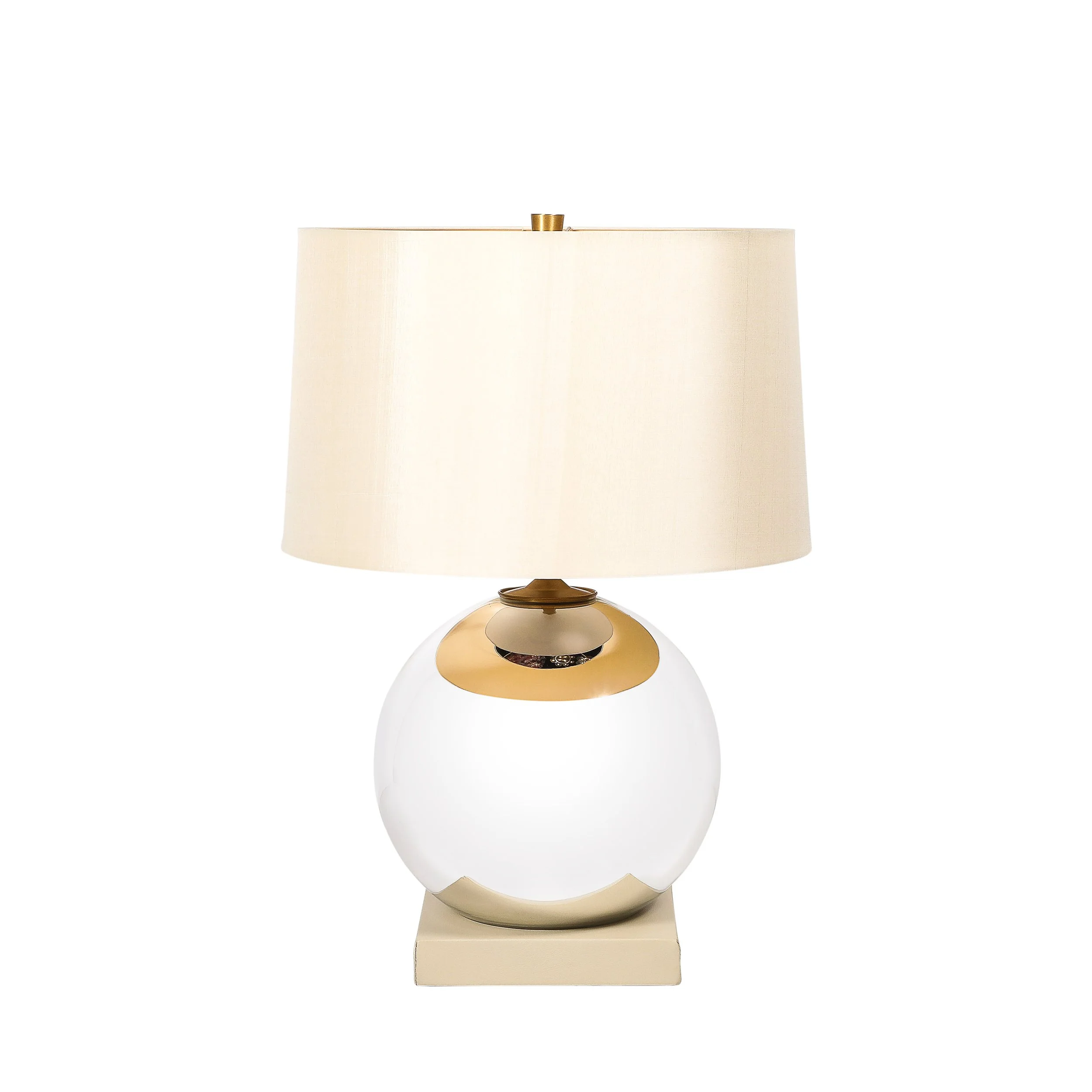 Modernist Mercury Glass Table Lamps with Leather Wrapped Bases by Lorin Marsh - High Style Deco 3.jpg