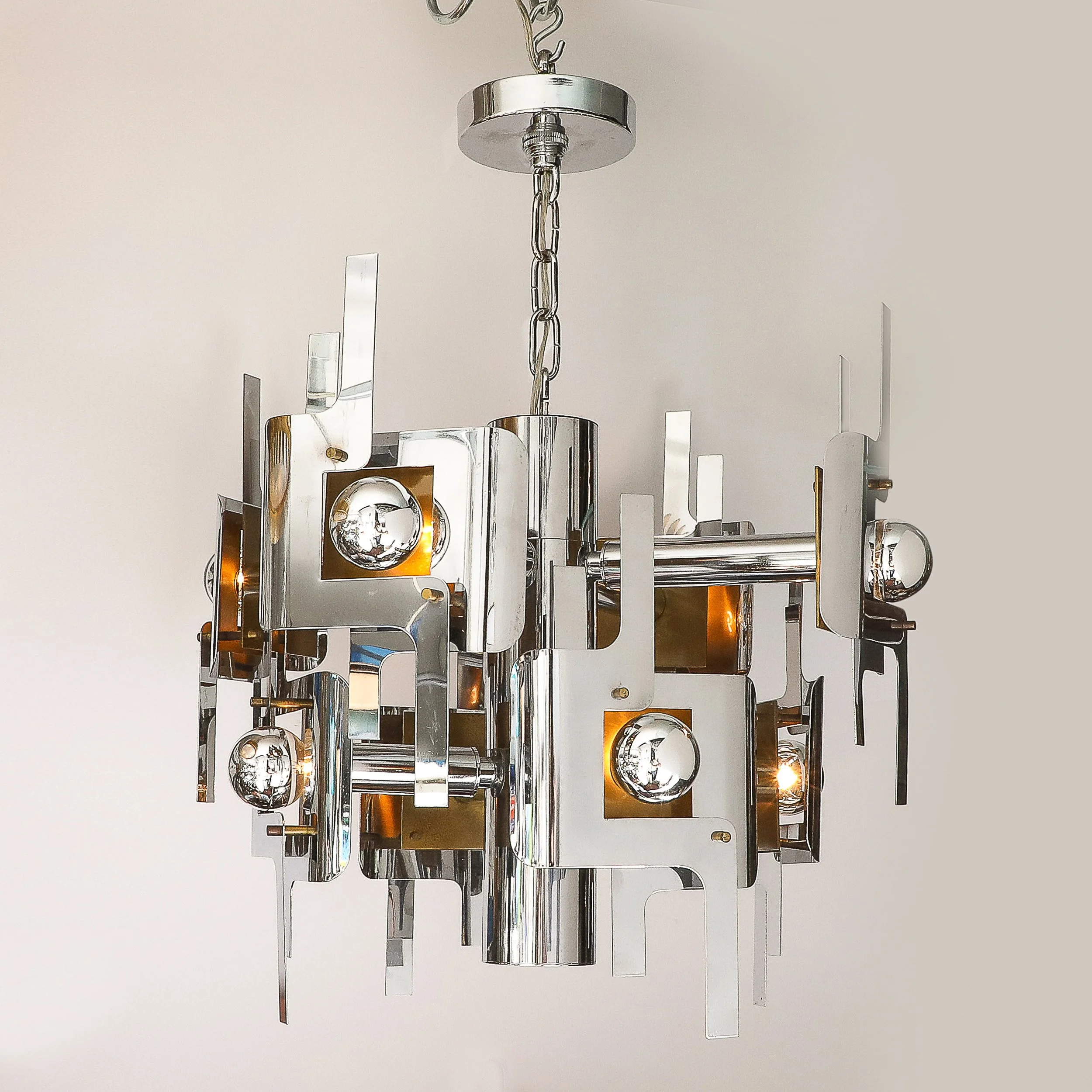 Mid-Century Modernist Eight Arm Chrome & Brass Chandelier by Gaetano Sciolari - High Style Deco 5.jpg