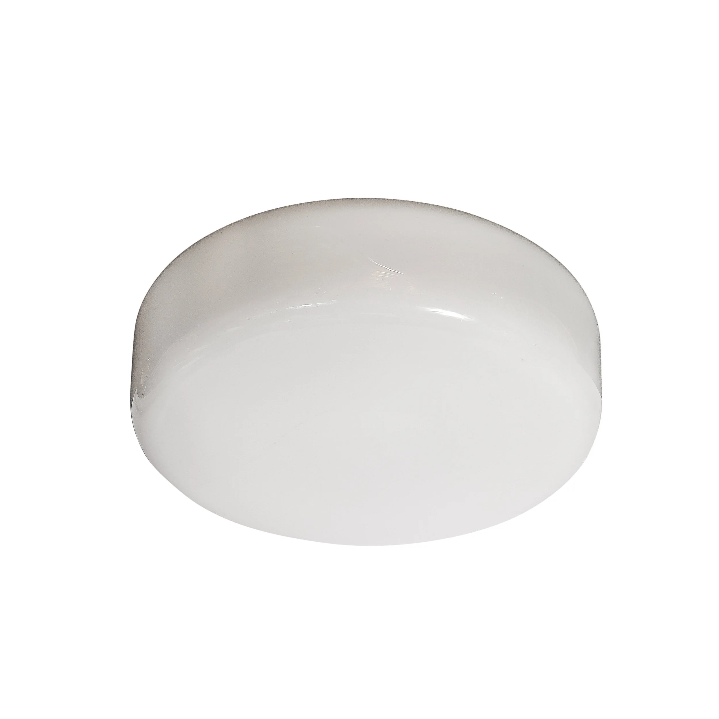 Mid-Century Modernist Milk Glass Flush Mount Chandelier - High Style Deco.jpg