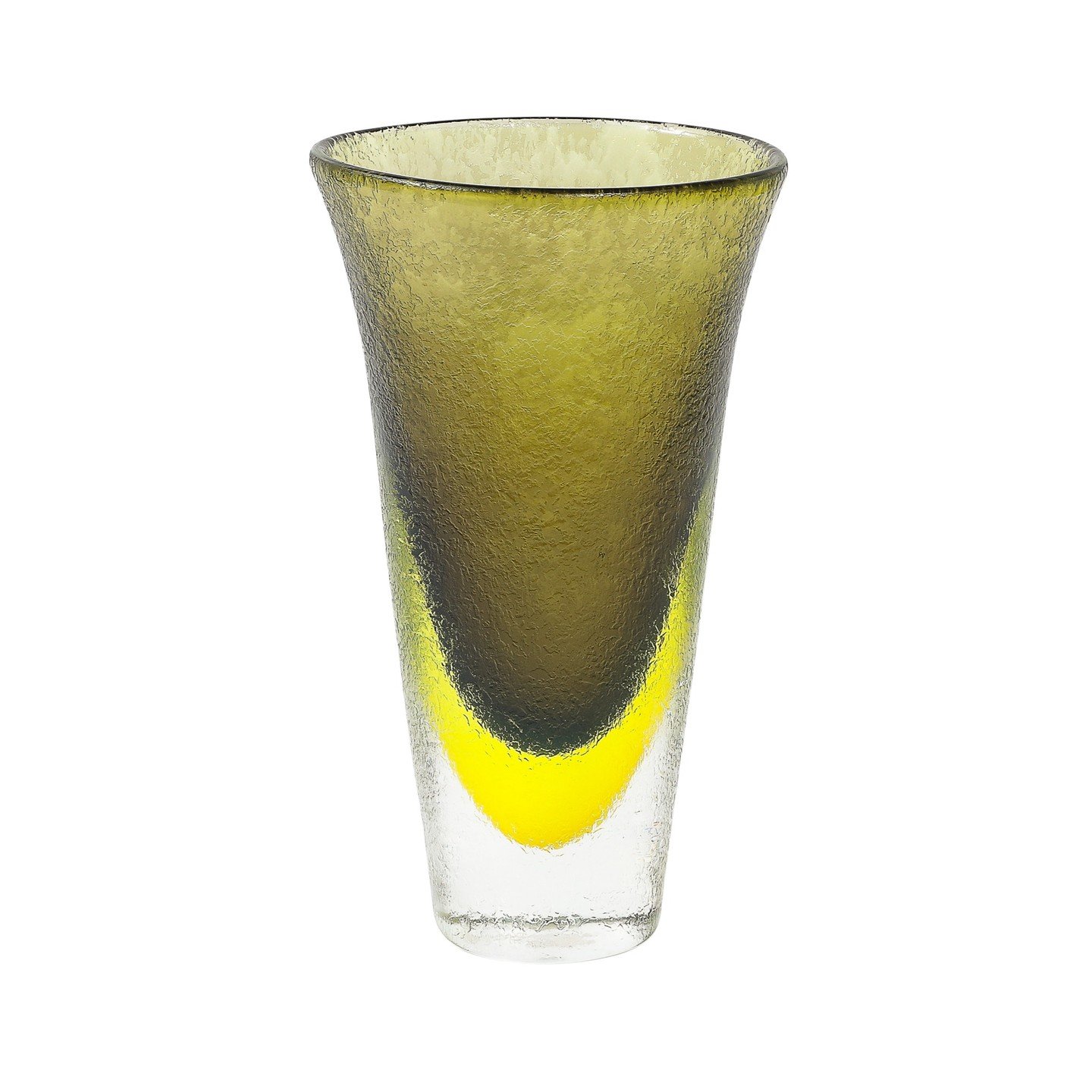 Mid-Century Hand-Blown Olive and Lime Green Murano Glass Vase W/ Mottled Texture

Italy, Circa 1970

Dimensions: 

Height: 12 in (30.48 cm) x Width: 7 in (17.78 cm) x Depth: 5.75 in (14.61 cm)
.
.
.
.
.
#antiquefurniture
#vintagefurniture
#antiques
#