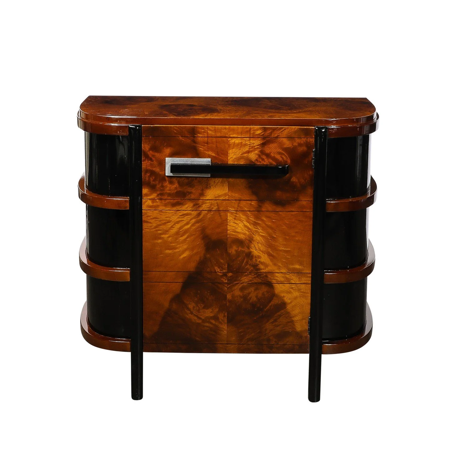 Art Deco Machine Age Cabinet in Book-matched &amp; Burled Walnut by Donald Deskey

American, Circa 1935

Dimensions: 

Height: 33 in (83.82 cm) x Width: 36 in (91.44 cm) x Depth: 16 in (40.64 cm)

Creator: Donald Deskey (Maker)
.
.
.
.
#donalddeskey
