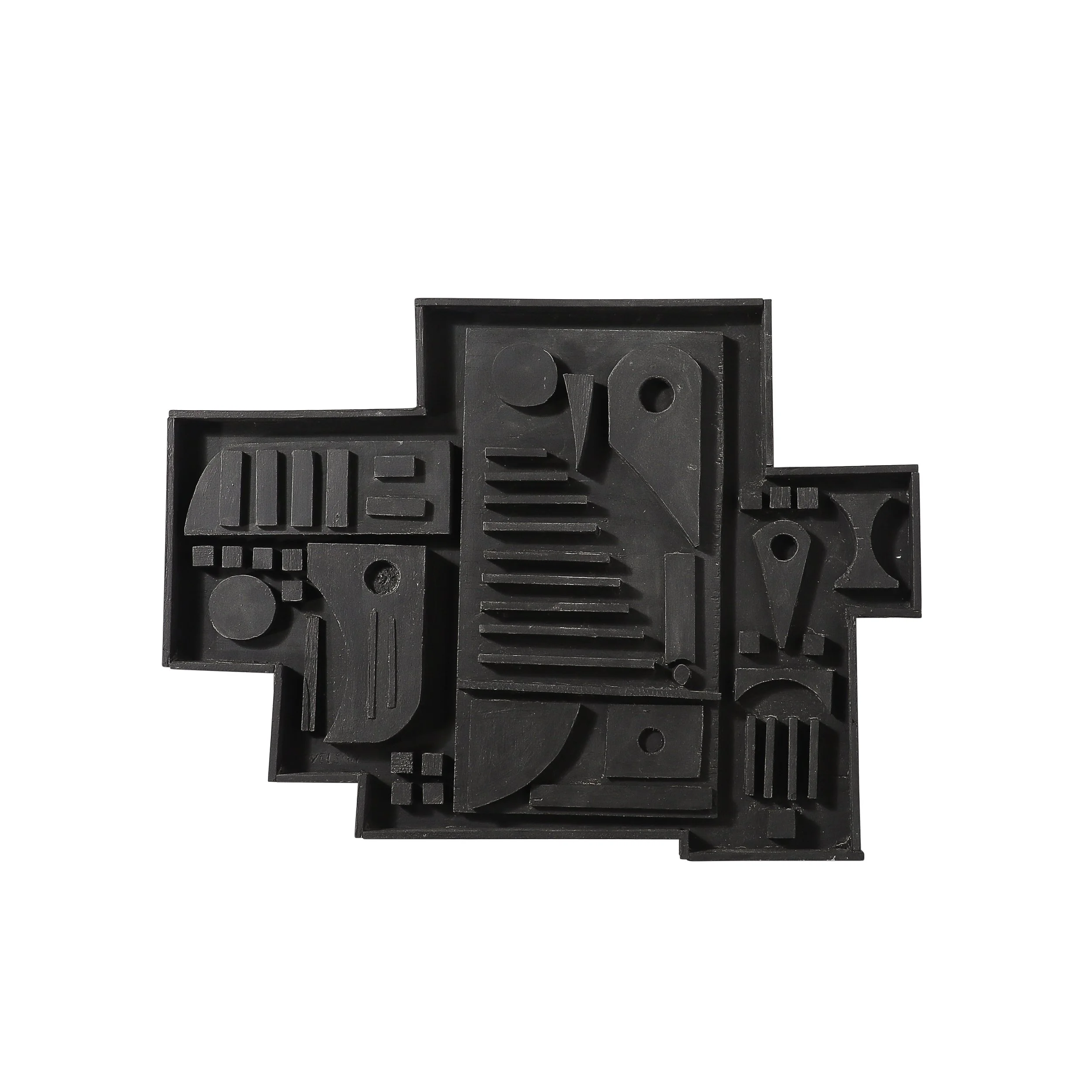 Louise Nevelson "Untitled" Ebonized Wall Relief Sculpture

American, Circa 1960

Dimensions: 

Height: 16 in (40.64 cm) x Width: 21.75 in (55.25 cm) x Depth: 2 in (5.08 cm)

Creator: Louise Nevelson (Maker)
.
.
.
.
.
#louisenevelson
#vintag