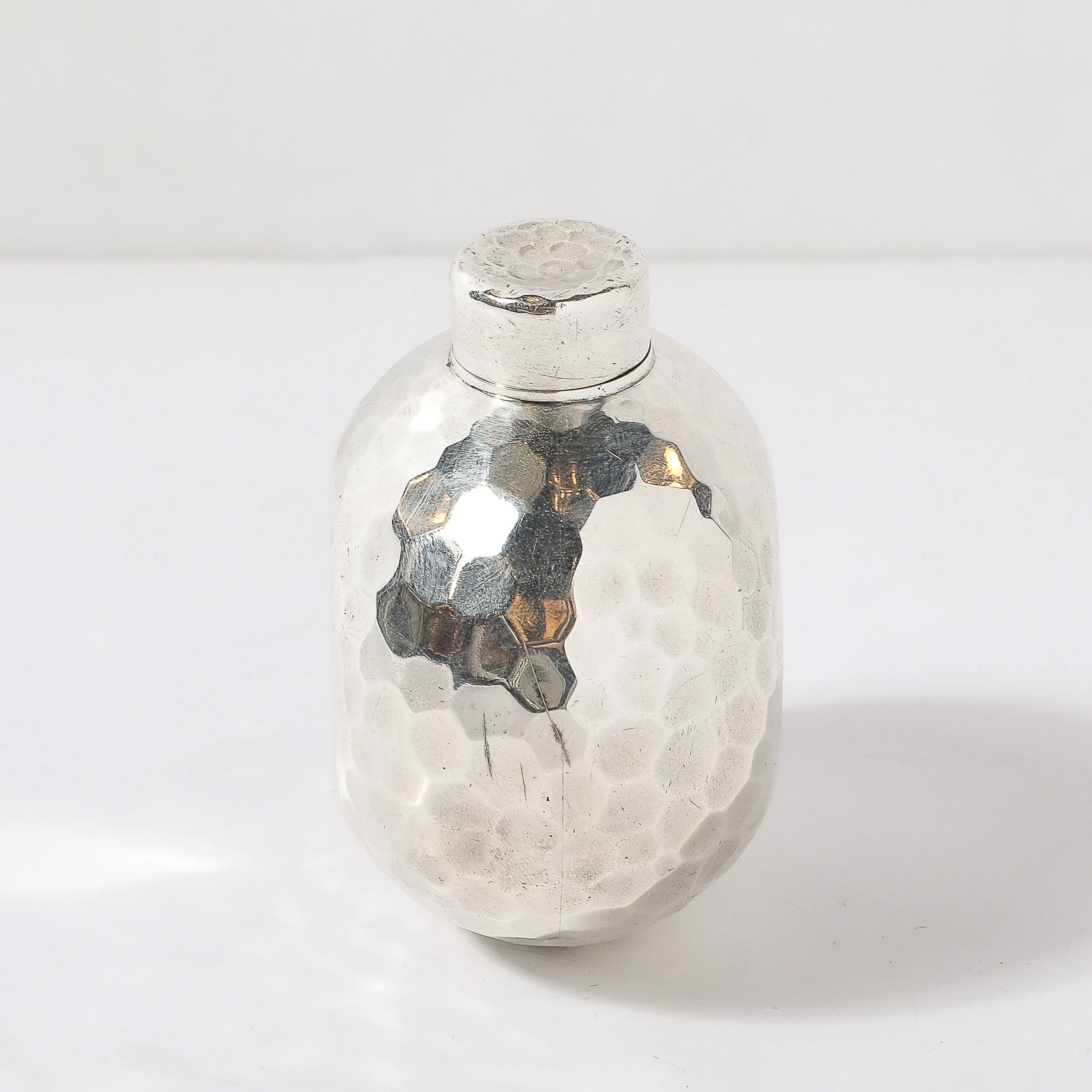 Aesthetic Movement Signed Whiting Sterling Silver Ball-Form Scent Flask — image 5