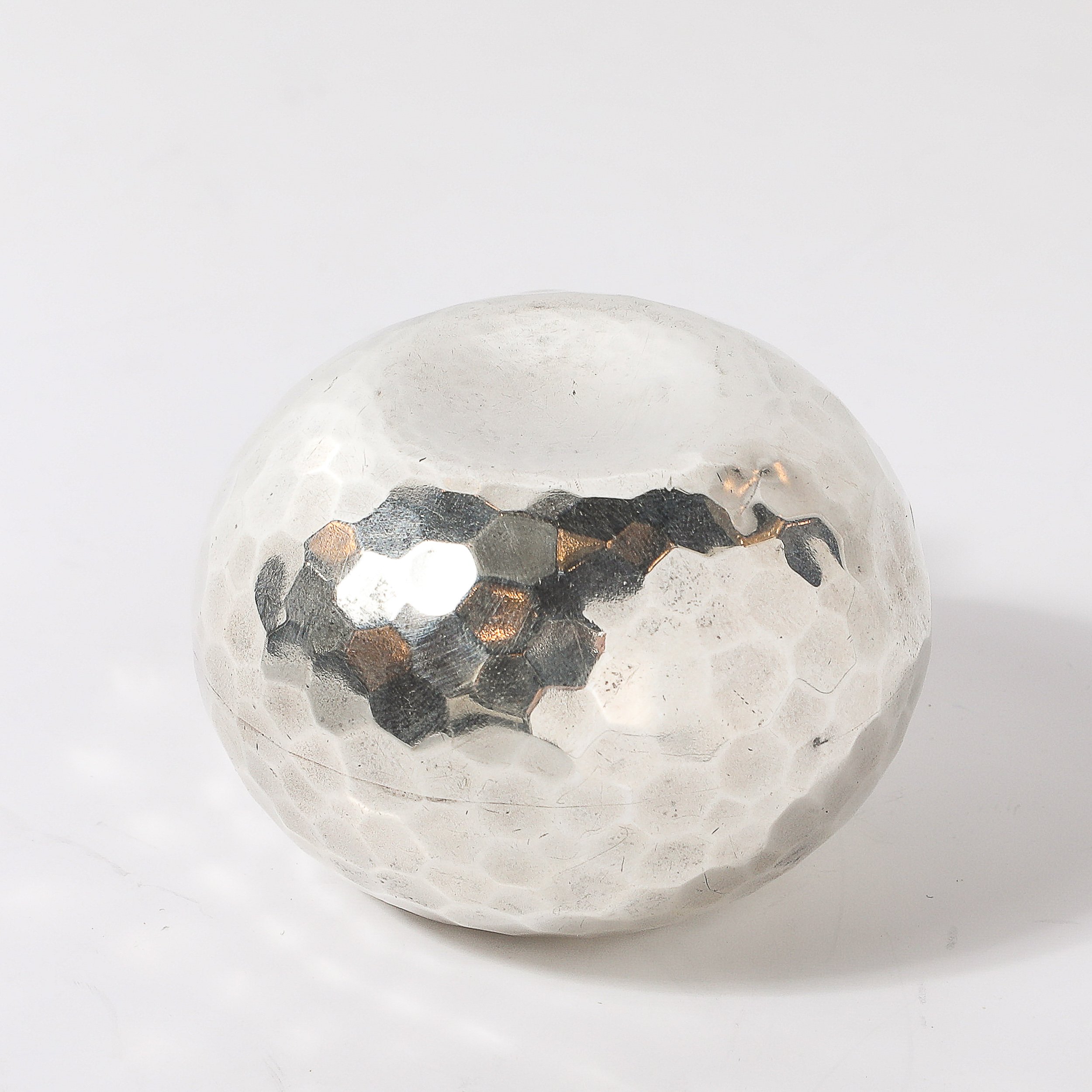 Aesthetic Movement Signed Whiting Sterling Silver Ball-Form Scent Flask — image 8