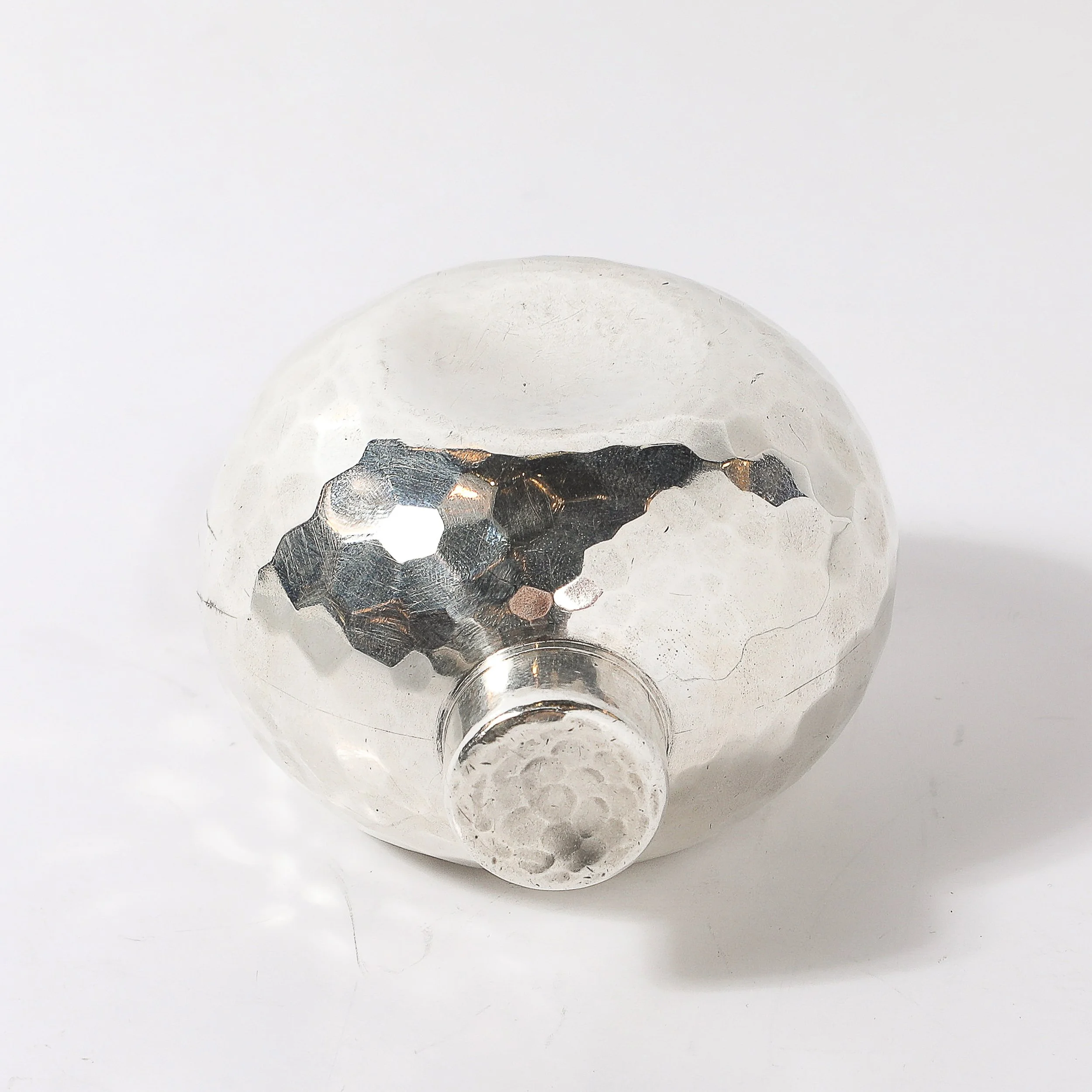 Aesthetic Movement Signed Whiting Sterling Silver Ball-Form Scent Flask — image 10