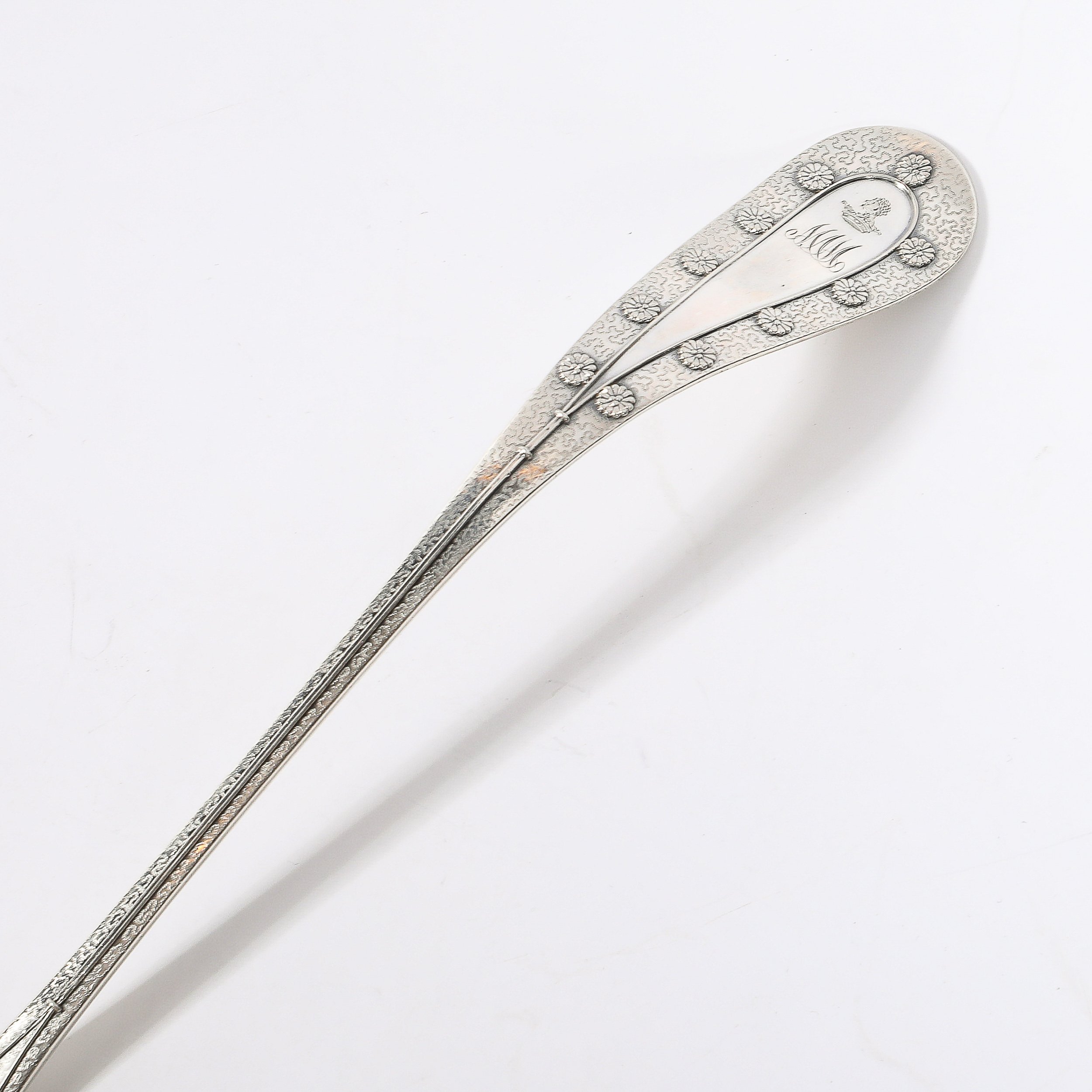 Aesthetic Movement Tiffany & Co. Sterling & Gold Washed "Daisy" Pattern Ladle — image 2