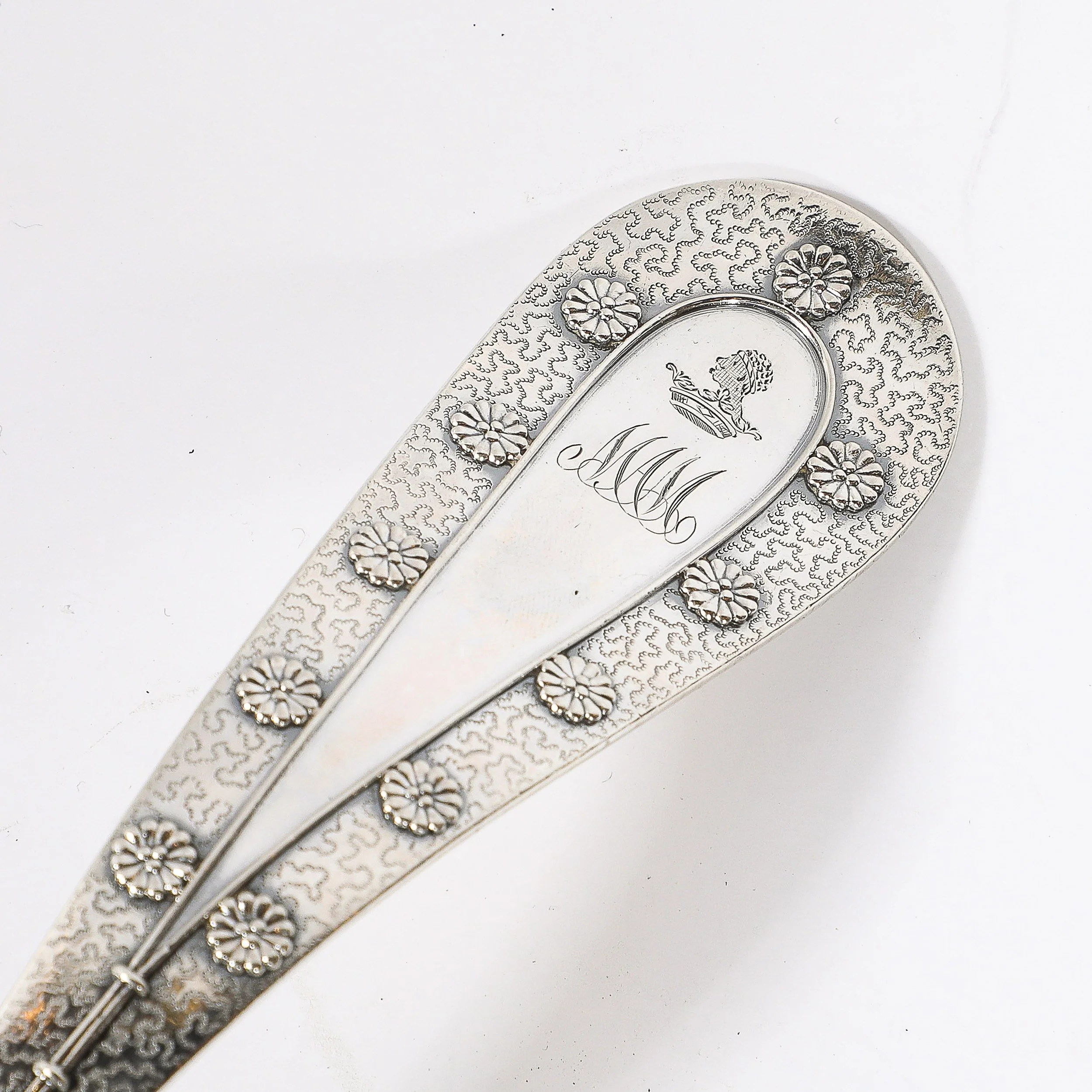 Aesthetic Movement Tiffany & Co. Sterling & Gold Washed "Daisy" Pattern Ladle — image 3