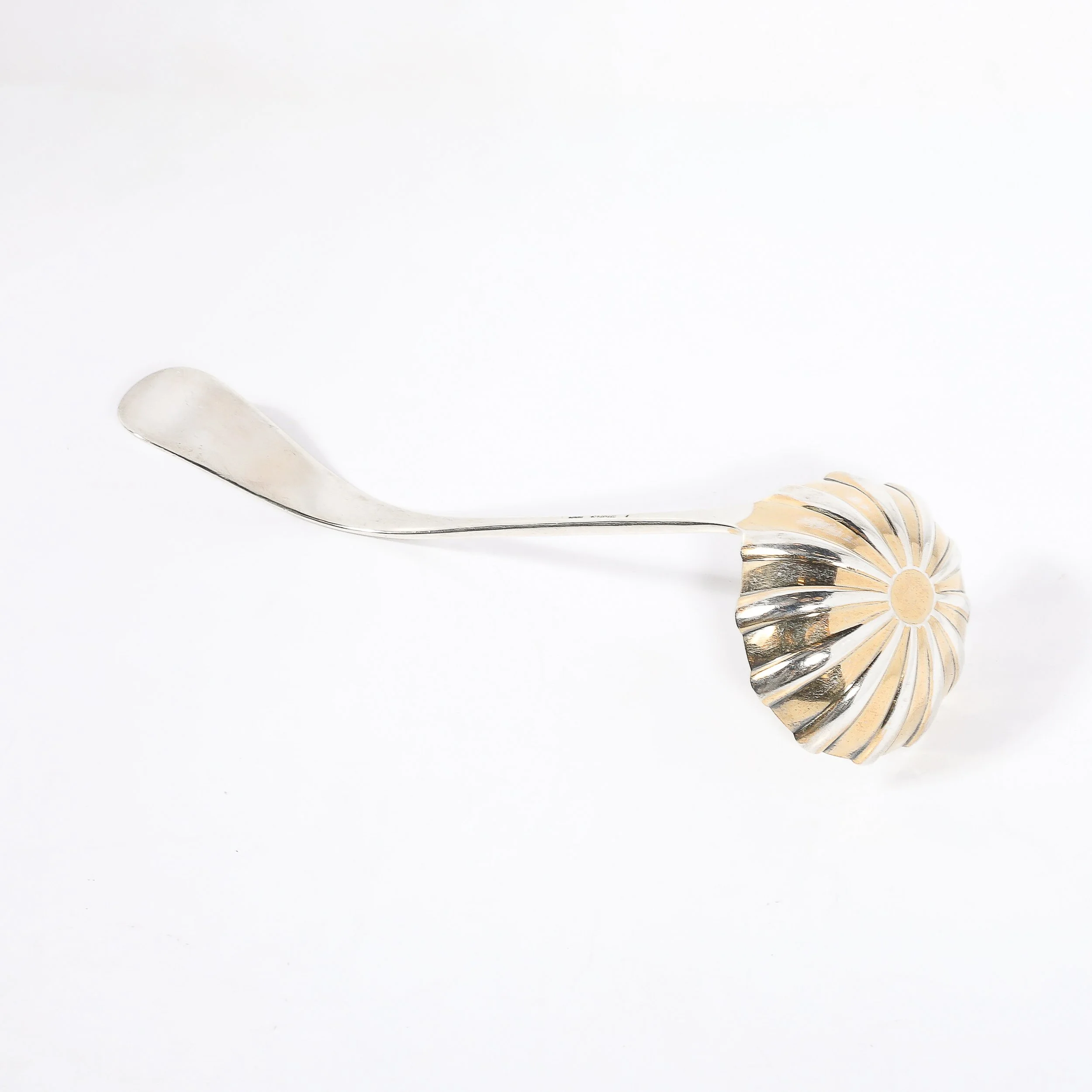 Aesthetic Movement Tiffany & Co. Sterling & Gold Washed "Daisy" Pattern Ladle — image 5
