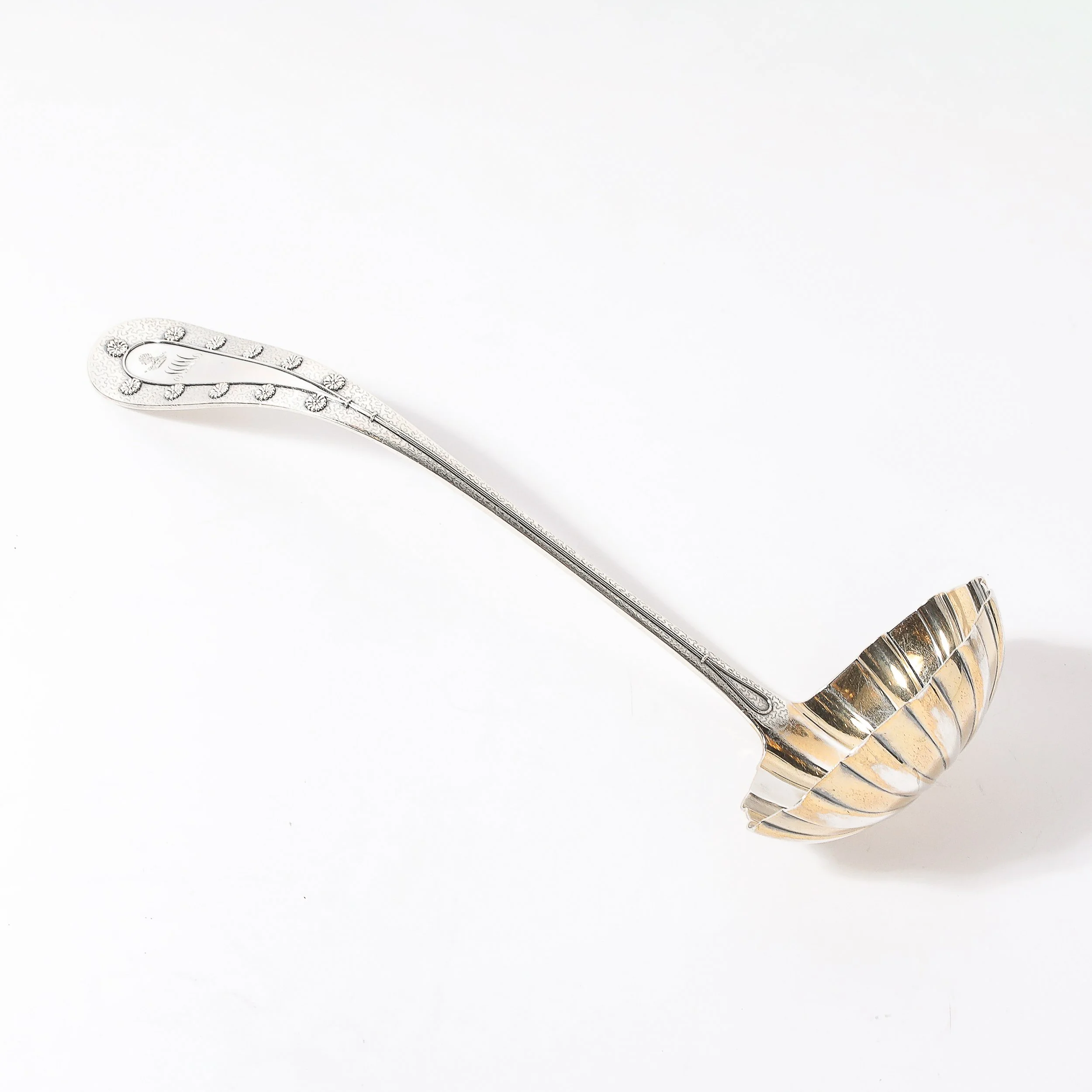 Aesthetic Movement Tiffany & Co. Sterling & Gold Washed "Daisy" Pattern Ladle — image 8