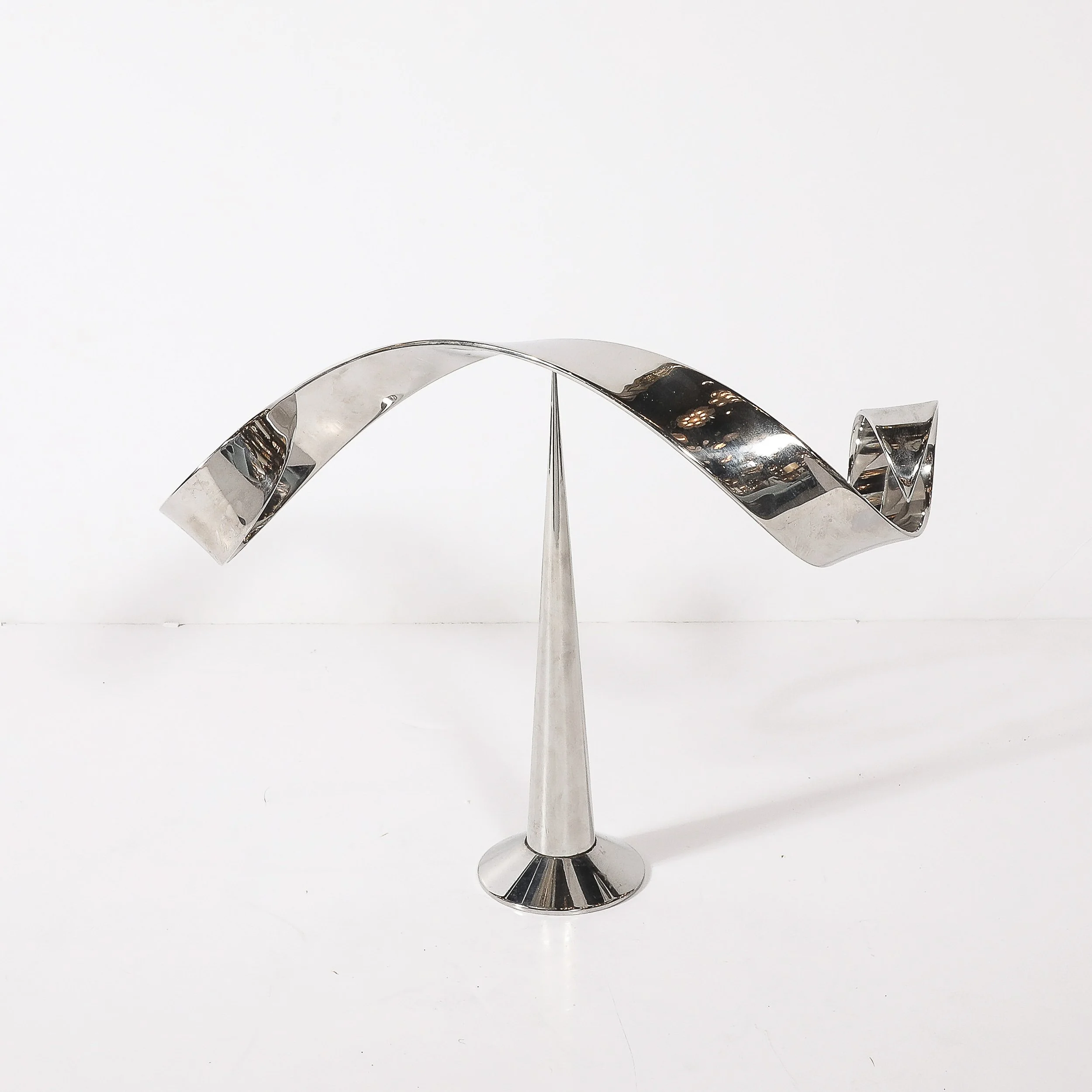 Mid-Century Modernist Elijah David Herschler Chrome Kinetic Sculpture — image 3